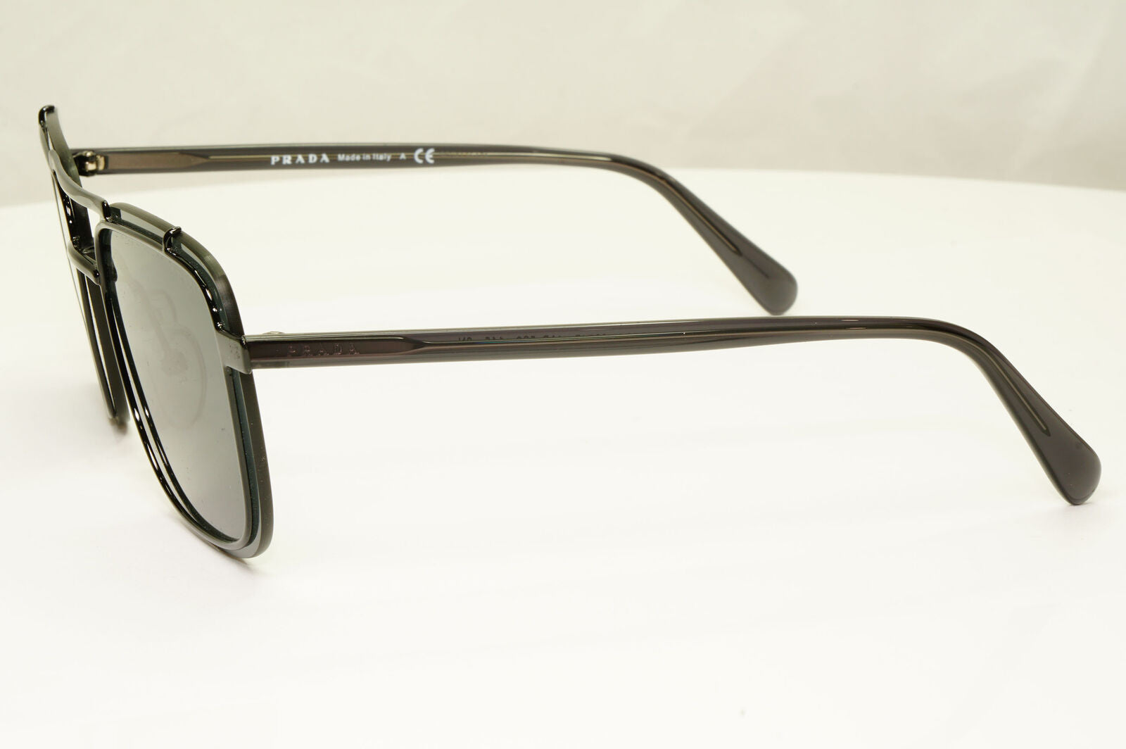 Prada Black Conceptual Sunglasses Runway Mens Square SPR 59U PR59US 1AB-5S0
