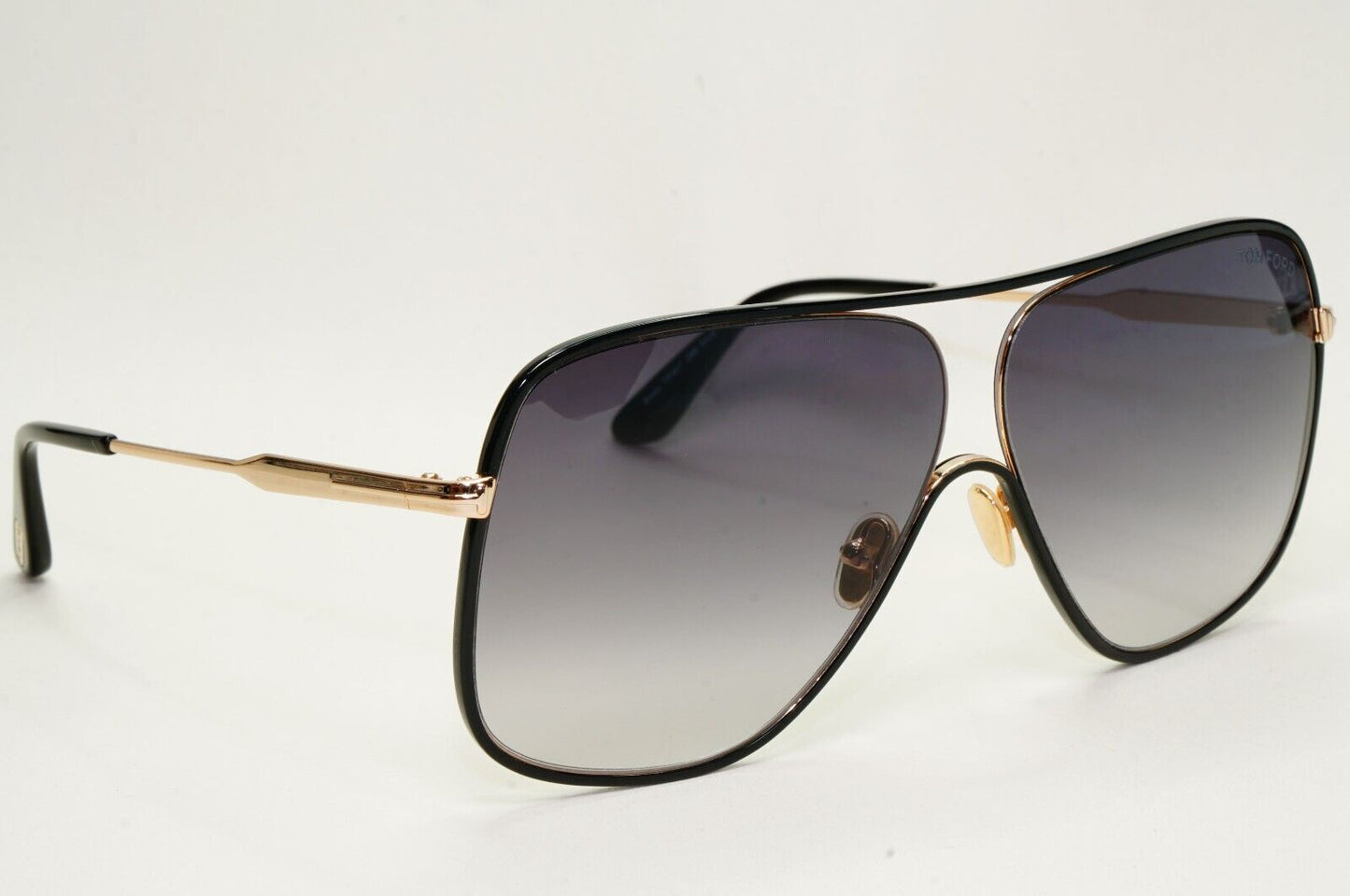 Tom Ford Sunglasses Brady Black Gold Grey Oversized Square FT0841 TF 841 28B