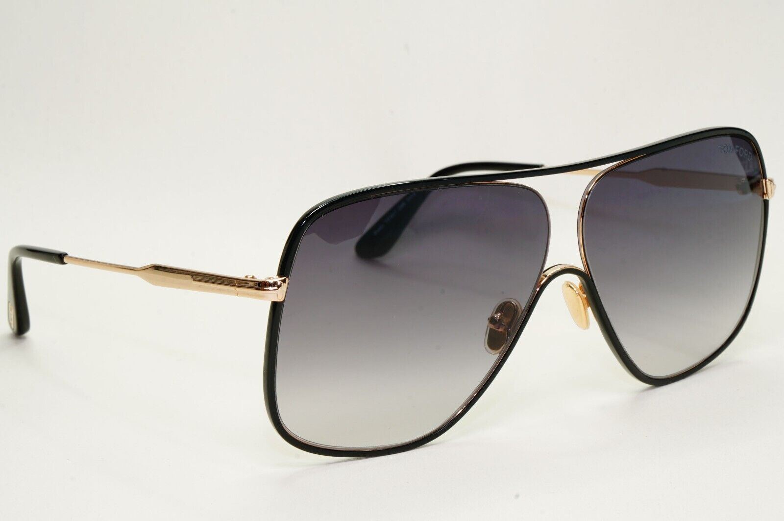 Tom Ford Sunglasses Brady Black Gold Grey Oversized Square FT0841 TF 841 28B