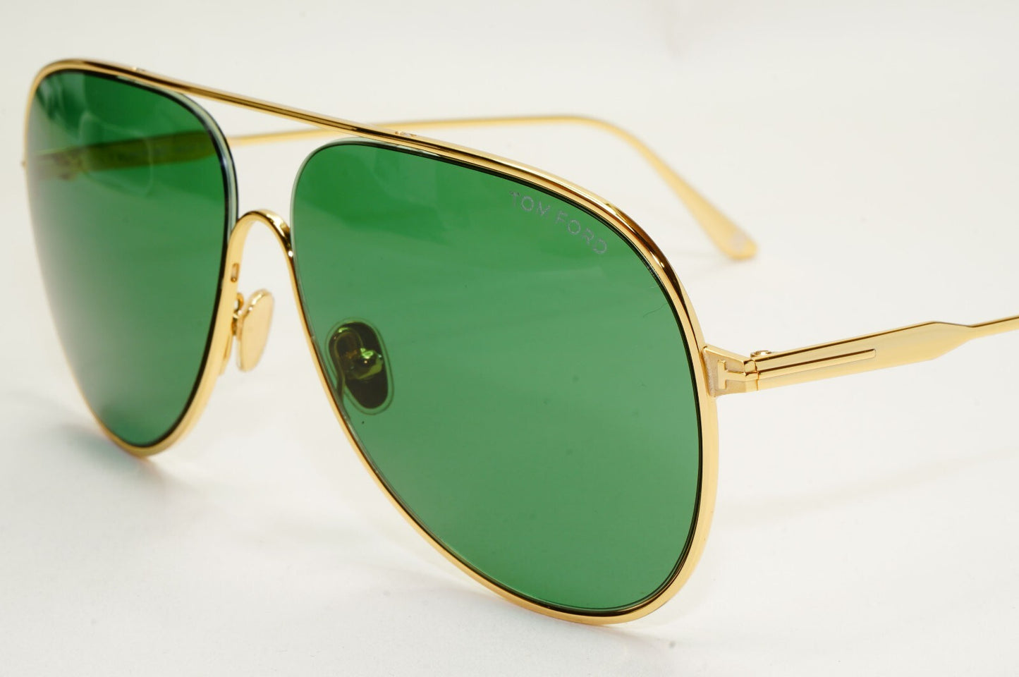 Tom Ford Sunglasses Alec Gold Green Metal Pilot Large FT0824 TF 824 30N 62mm A