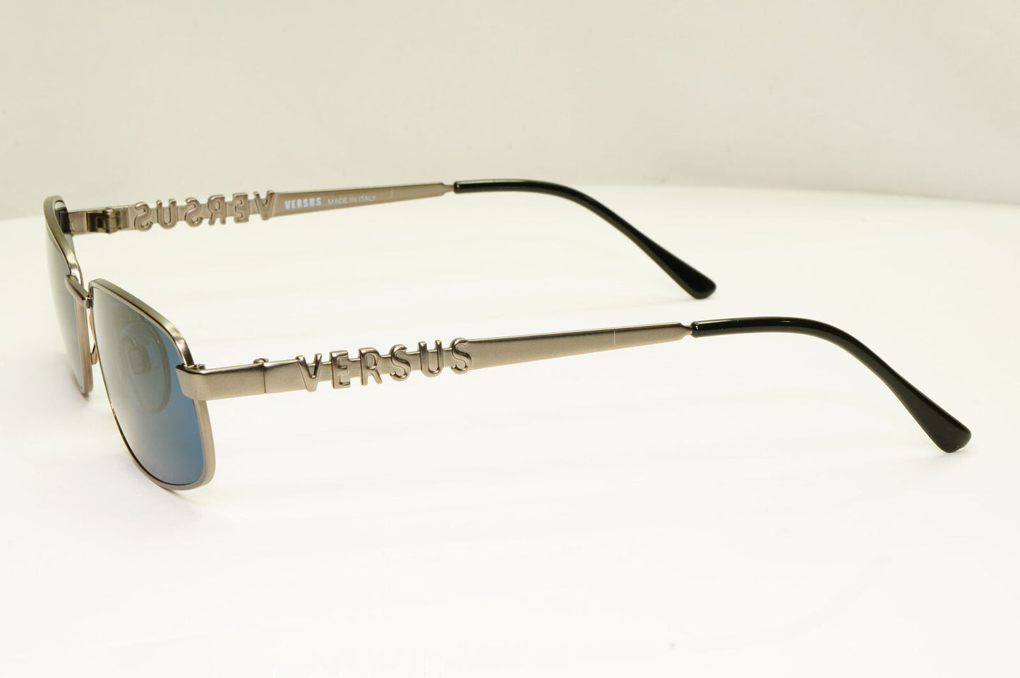 Versus 1995 Vintage Grey Blue Metal Sunglasses Gianni Versace MOD R27 COL 948