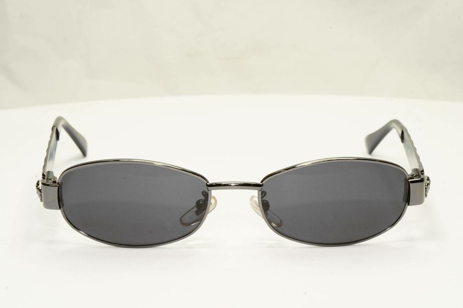 Gianni Versace 1996 Vintage Gunmetal Medusa Metal Sunglasses MOD X36 COL 89M