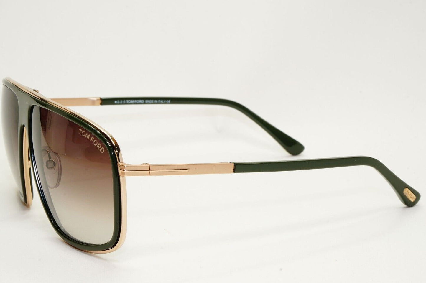 Tom Ford Sunglasses Quentin Green Gold Brown Gradient Square FT0463 TF 463 98K a