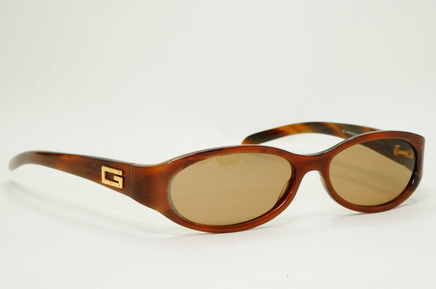 Gucci Sunglasses 1997 Vintage Brown Gold Small Rectangle GG 2522/S 5T7 230924
