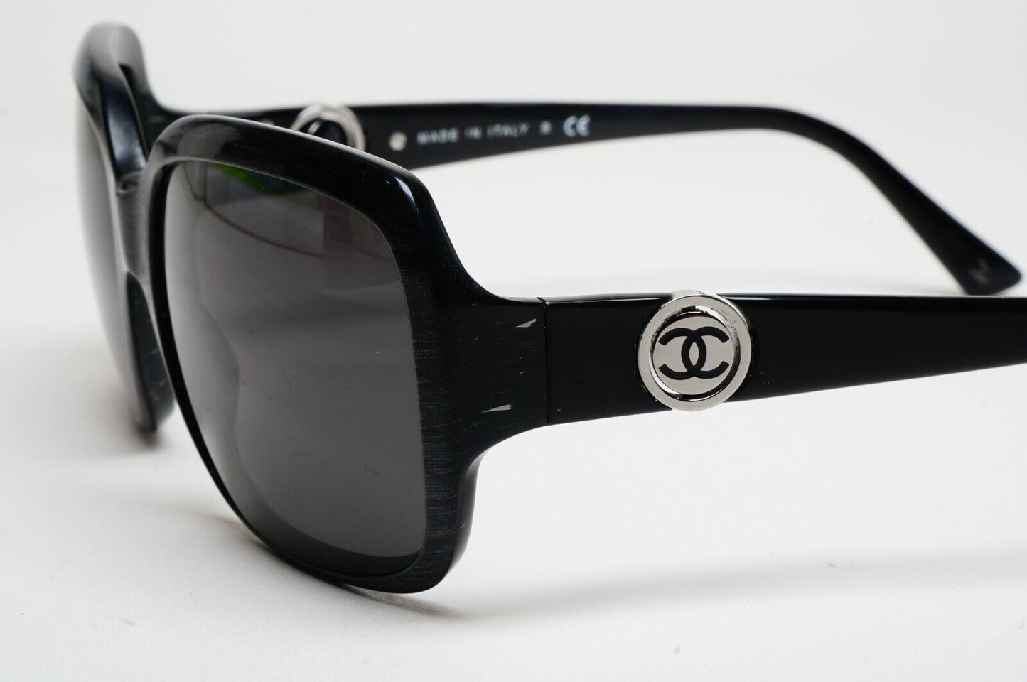Chanel Sunglasses 2009 Vintage Black Spinning Logos 5147 c.1418/3C 250125