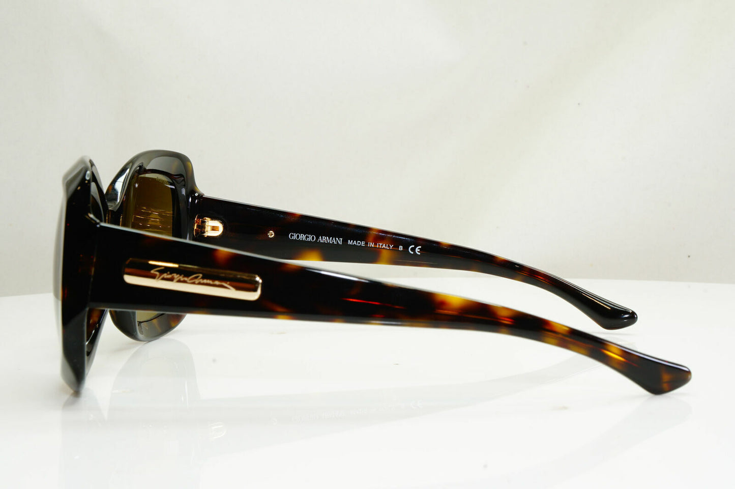 Authentic GIORGIO ARMANI Sunglasses Brown Vintage GOLD AR 8002 5026/73 27020