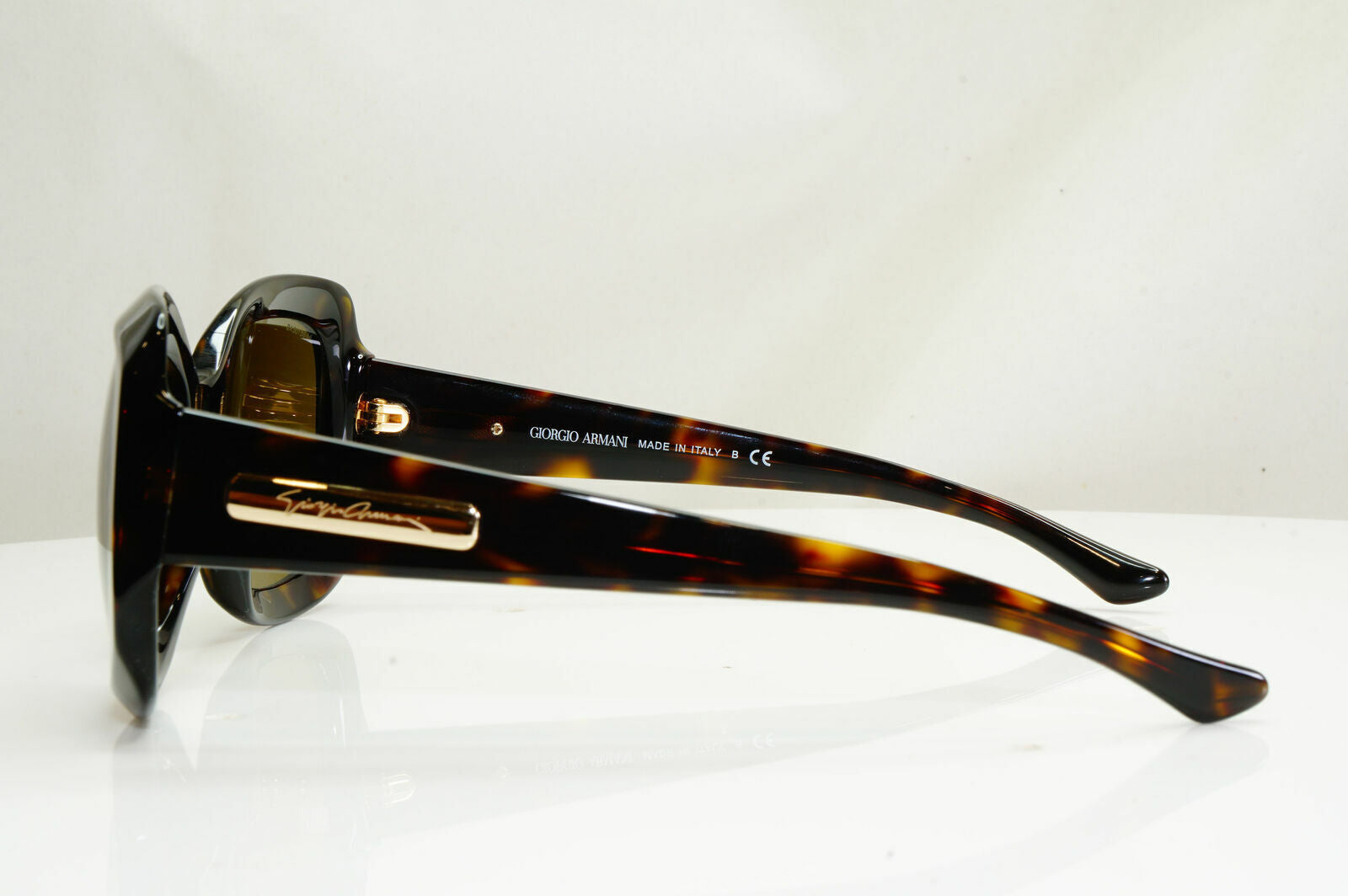 Authentic GIORGIO ARMANI Sunglasses Brown Vintage GOLD AR 8002 5026/73 27020