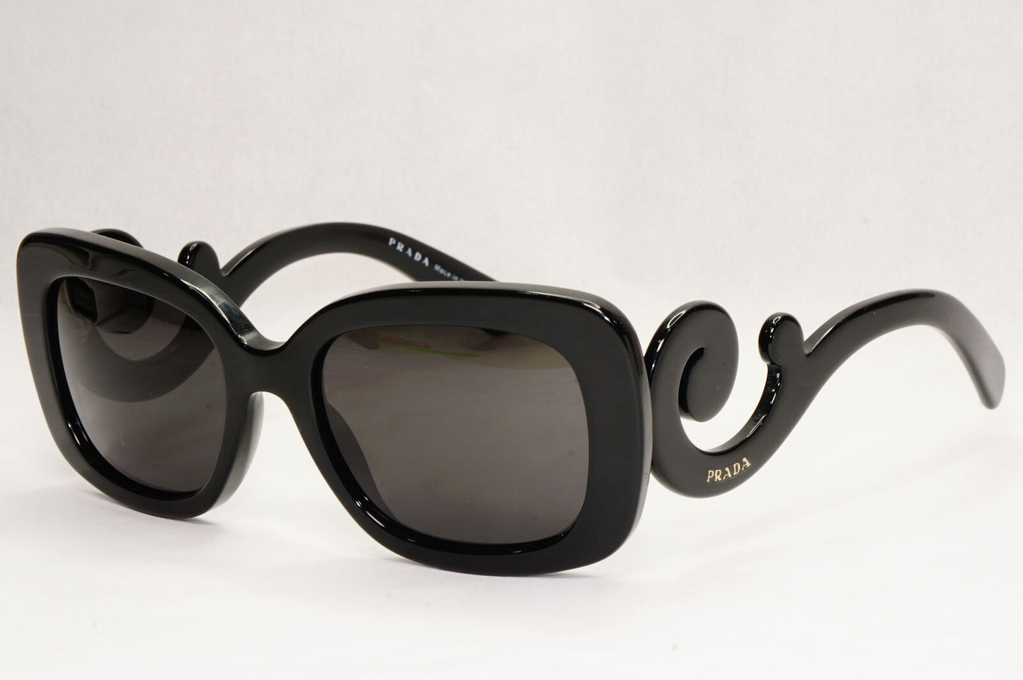 Prada Sunglasses Baroque Swirl Black Square PR27OS SPR 27O 1AB-3M1 151223