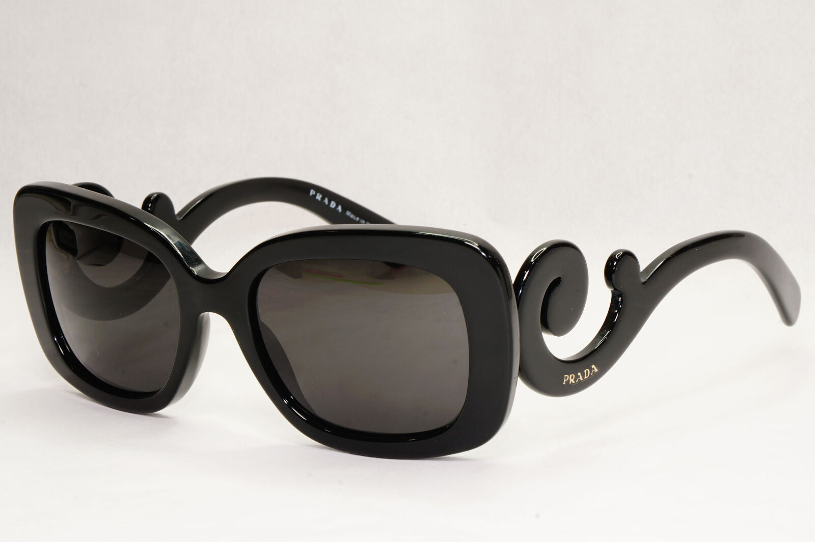 Prada Sunglasses Baroque Swirl Black Square PR27OS SPR 27O 1AB-3M1 151223