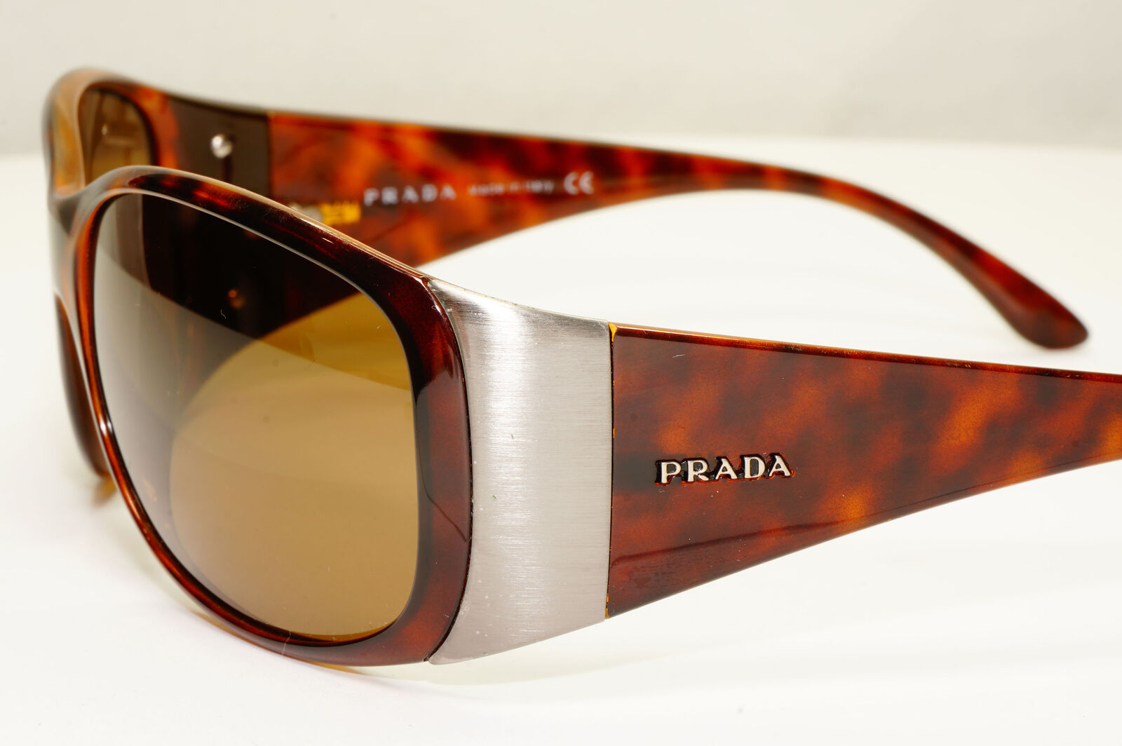 Prada 2005 Sunglasses Vintage Brown Tortoiseshell PR07GS SPR 07G 2AU-2Z1 190123