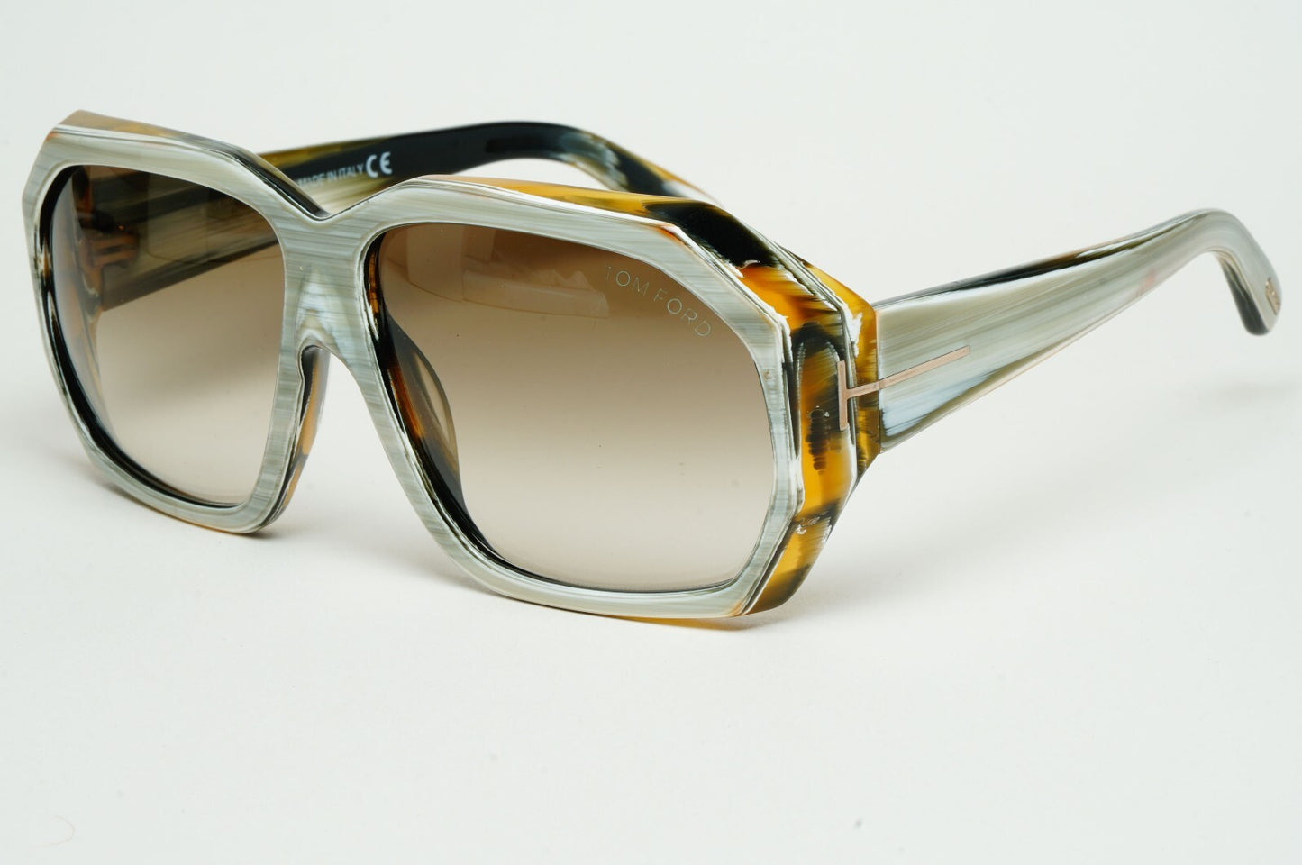 Tom Ford Sunglasses Oversized Square Brown Large Elise FT0266 TF 266 62F 070325