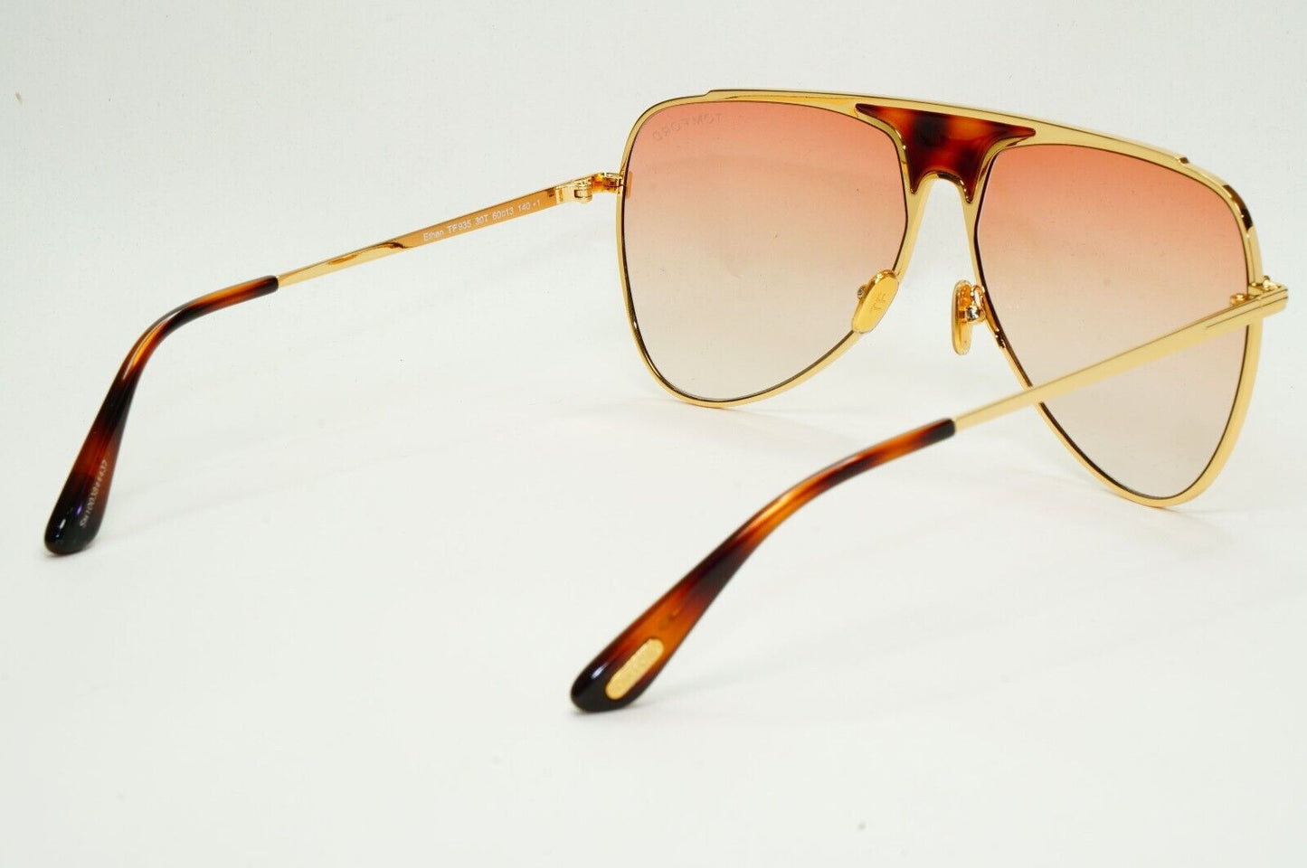 Tom Ford Sunglasses Ethan Gold Brown Gradient Metal Square FT0935 TF 935 30T