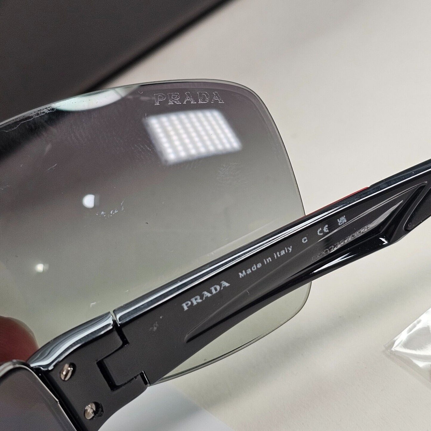 Prada Sunglasses Black Wrap Navigator Square PS53NS SPS 53N 5AV-3M1 65mm 210924