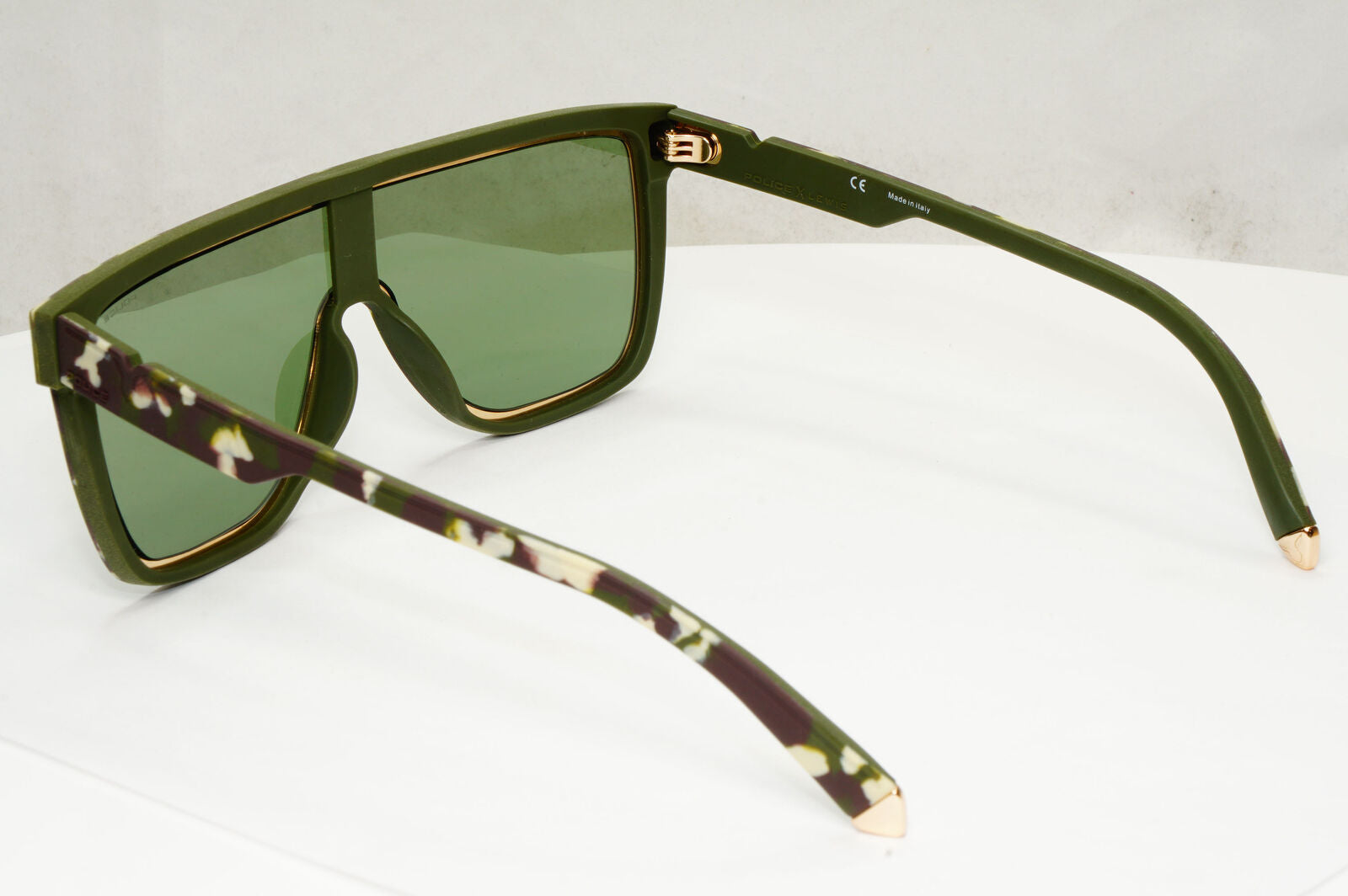 Police Lewis Hamilton F1 Sunglasses Green Mirror Camouflage SPL C51 COL XAJV 23