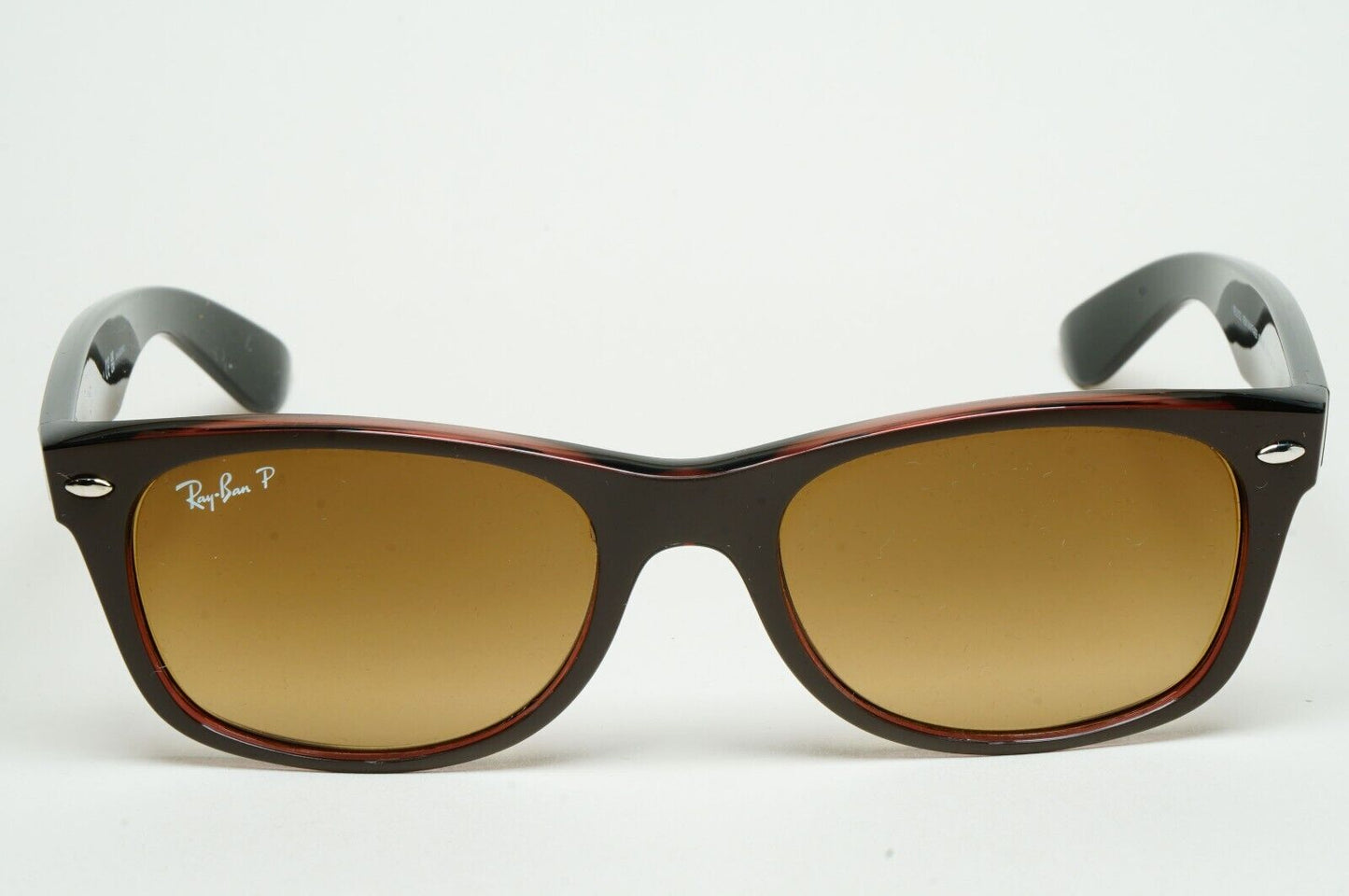 Ray-Ban Sunglasses Polarised New Wayfarer Brown Matte RB 2132 6608/M2 52mm