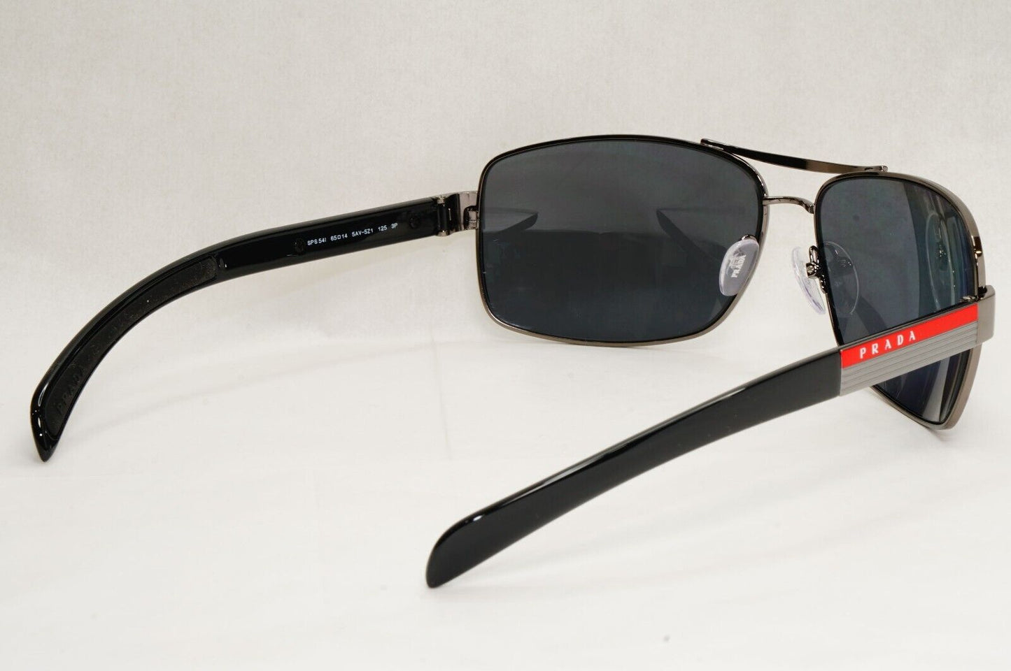 Prada Sunglasses Polarised Navigator Gunmetal Black PS54IS SPS 54I 5AV-5Z1 [a]