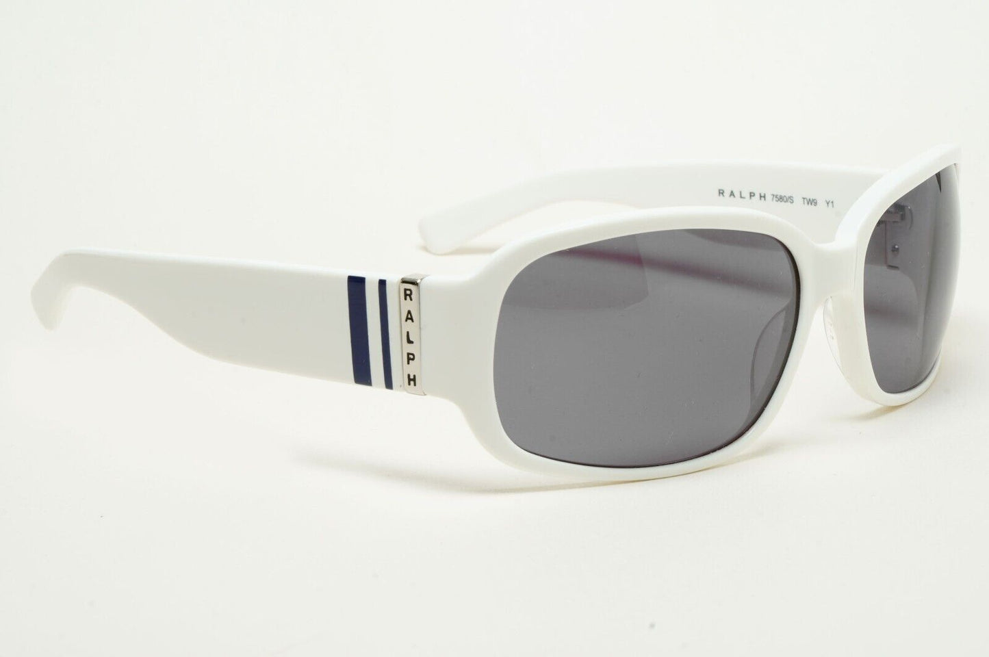 Ralph Lauren Sunglasses 2006 Vintage White Grey Wrap Unisex 7580/S TW9Y1 211124