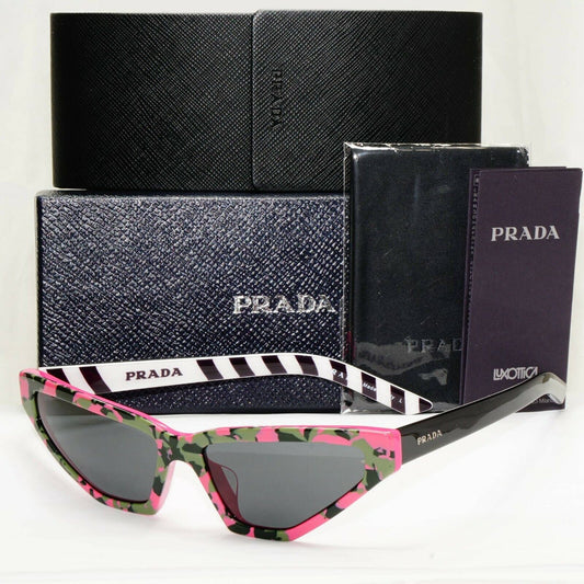 Prada Millenials Sunglasses Pink Black Green Fashion Blogger SPR 12V F 462-5S0