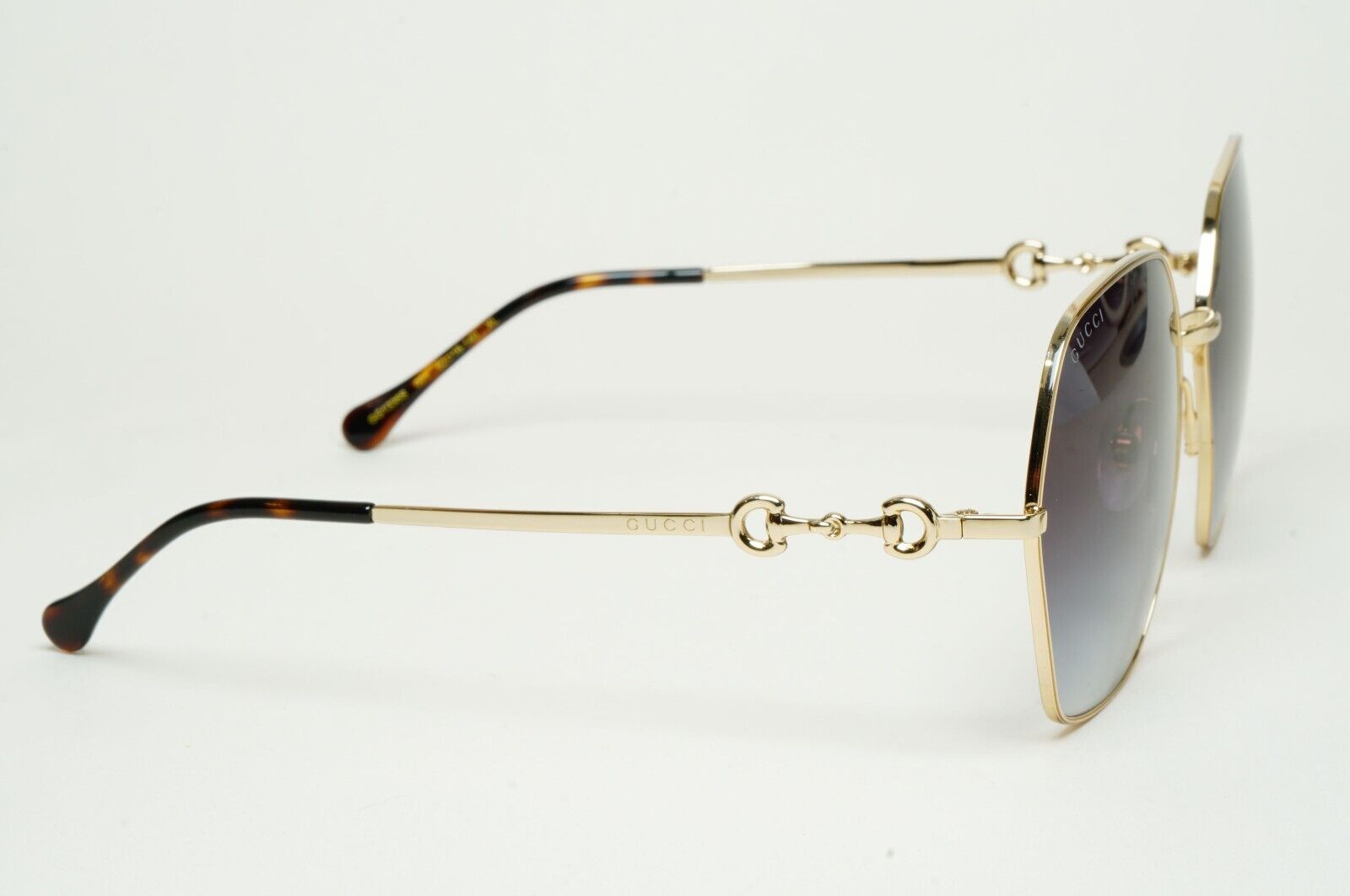 Gucci Sunglasses 2023 Hexagon Oversized Gold Grey Gradient GG1335S 001 170125
