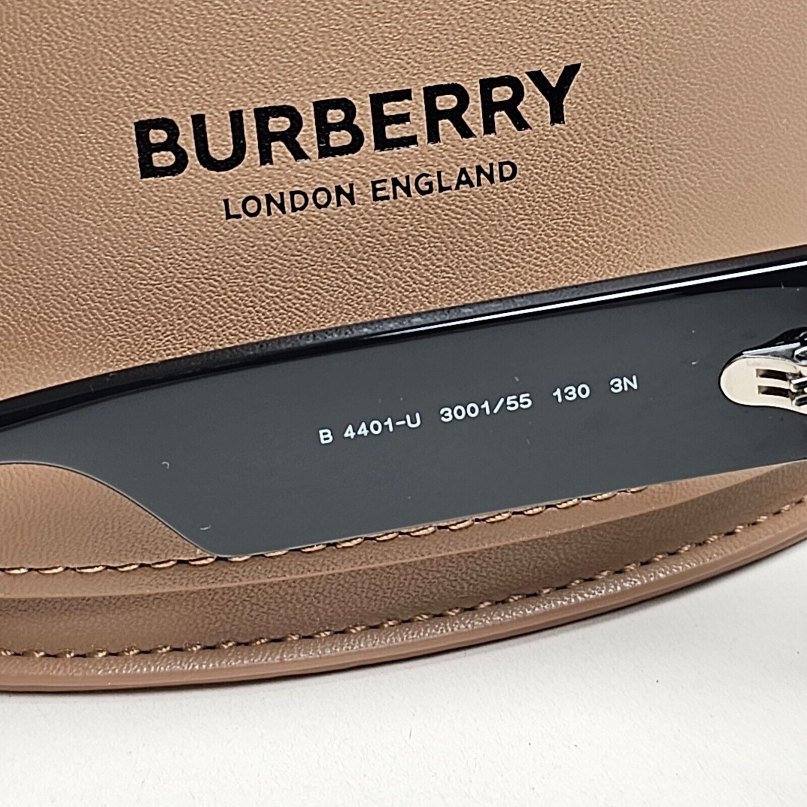 Burberry Sunglasses Black Blue Shield Visor Mirror BE 4401-U 3001/55