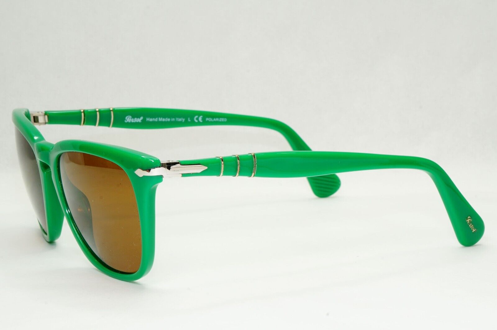 Persol Sunglasses 2012 Capri Polarized Green Brown Square 3024-S 959/57 55mm