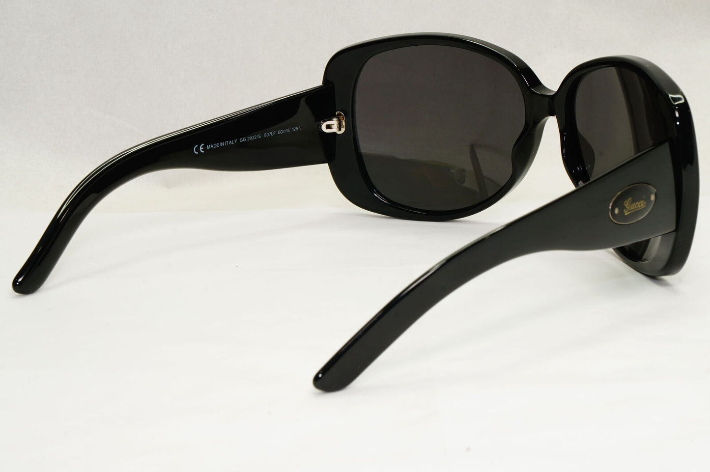 Gucci Sunglasses 2007 Vintage Black Square Large GG 2932/S 807LF 060324