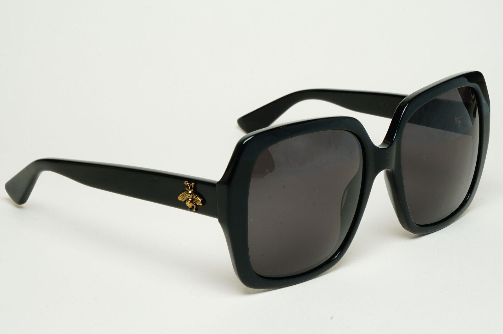 Gucci Sunglasses 2017 Bee Black Square Oversized Large GG0096S 001 120125