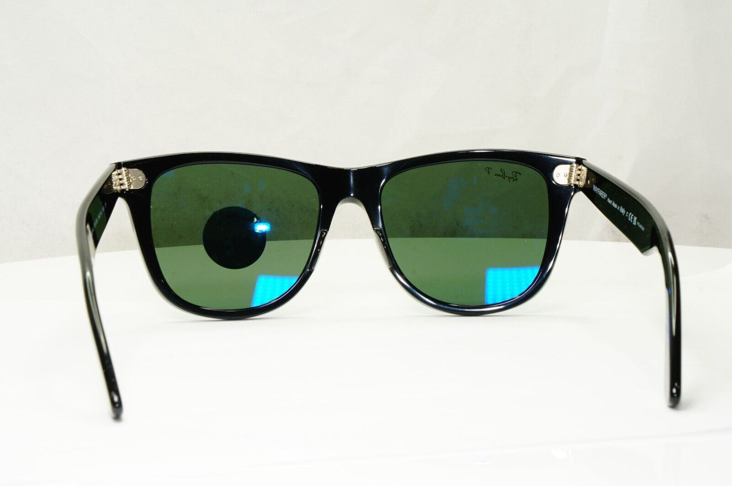 Ray-Ban Sunglasses Wayfarer Polarised Square Black RB 2140 901/58 Large 54mm