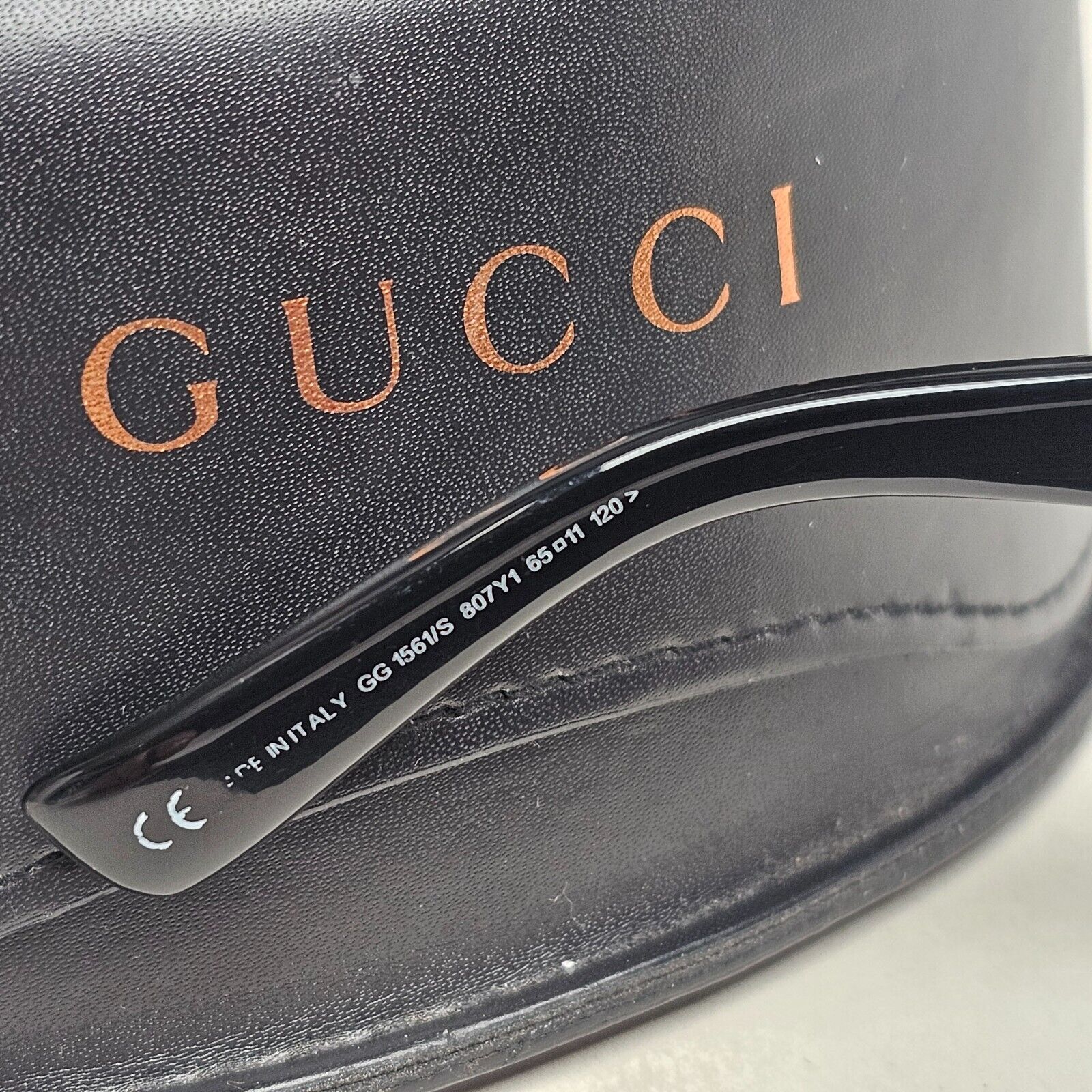 Gucci Sunglasses 2001 Vintage Wrap Black Grey Retro GG 1561/S 807/Y1 210125