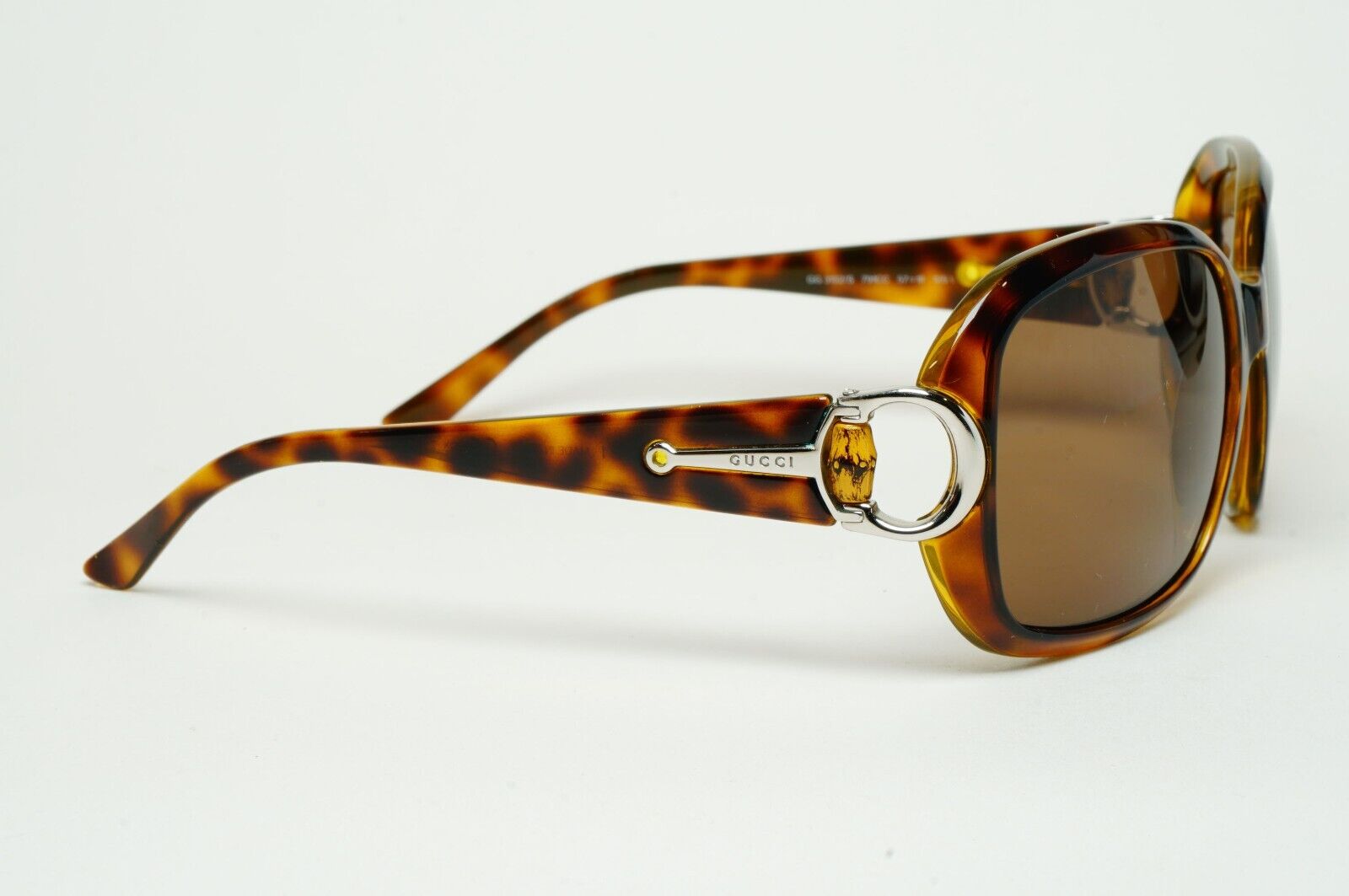 Gucci Sunglasses 2007 Vintage Brown Horsebit GG 3132/S 791CC 57mm 100225