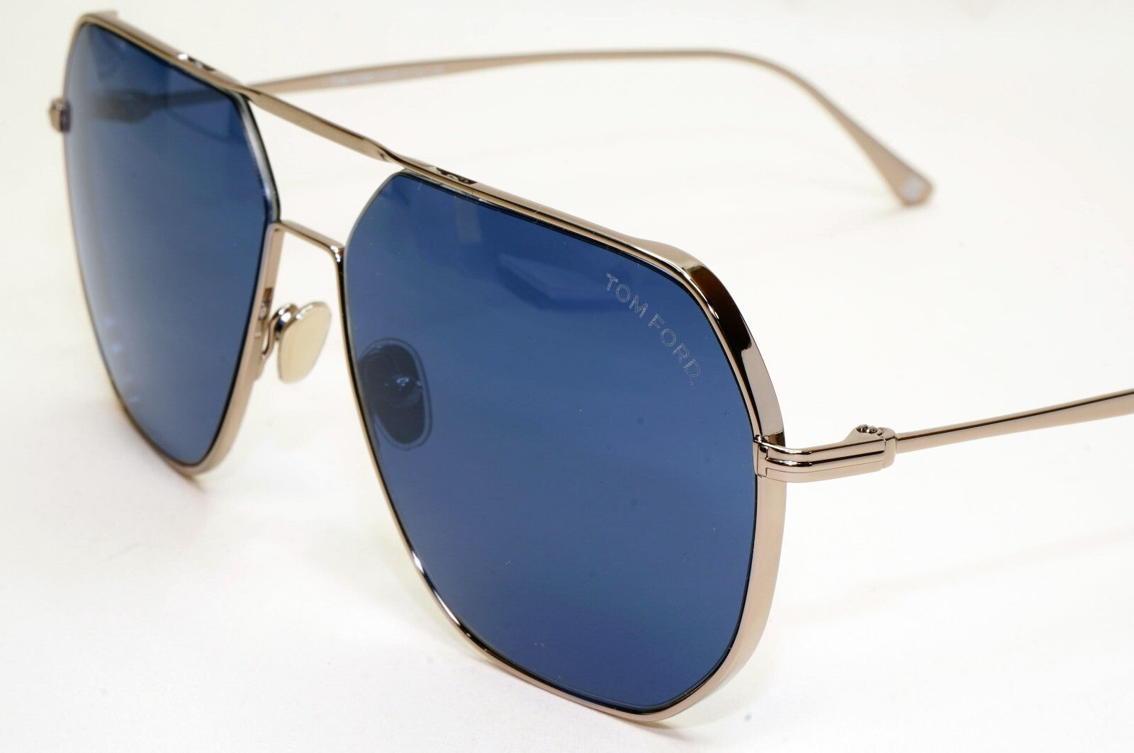Tom Ford Sunglasses Gilles-02 Gunmetal Blue Navigator Pilot TF 852 14V 61mm