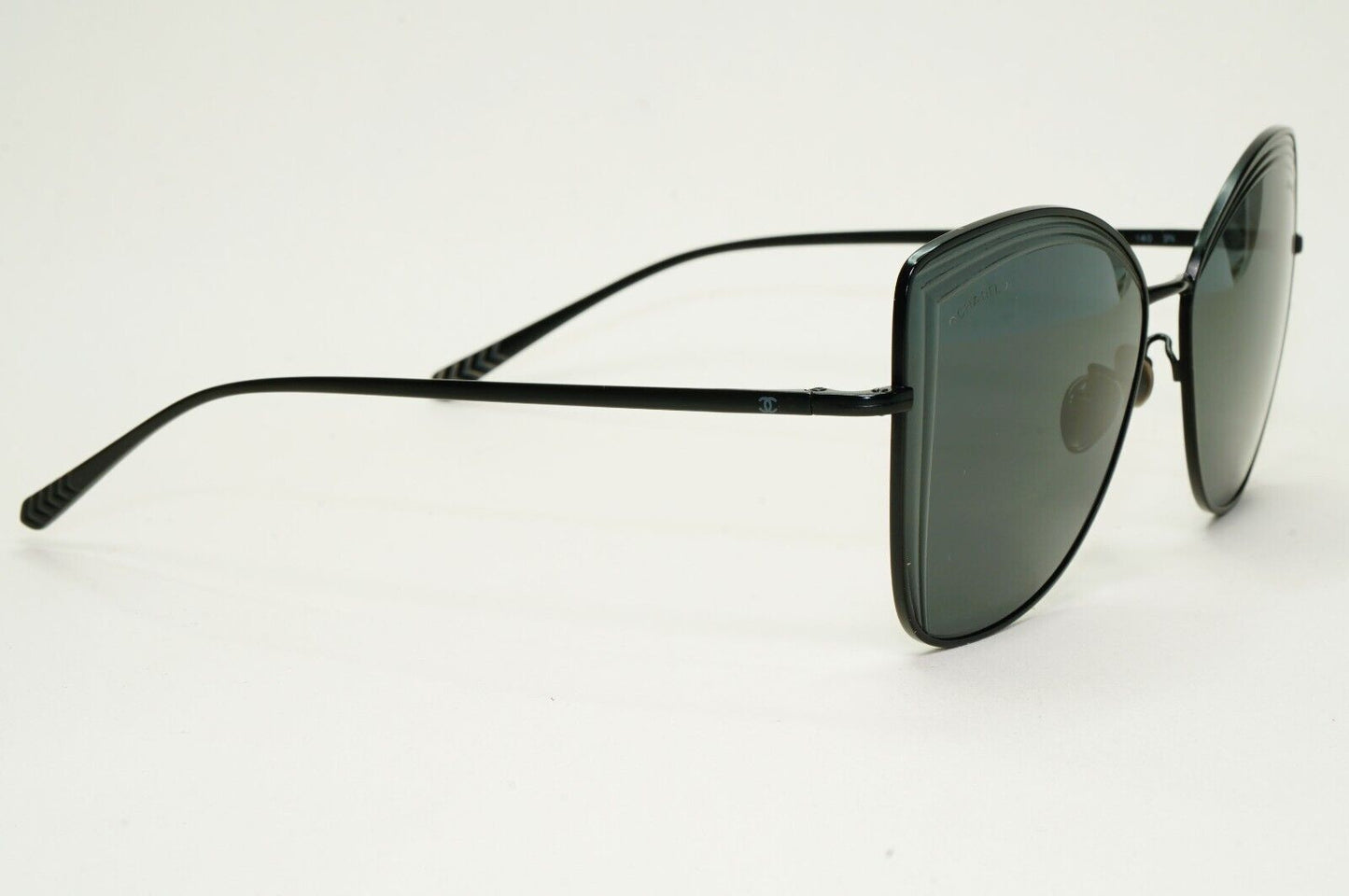 Chanel Sunglasses Black Square Metal Butterfly Large 4253 c.101/S4 59mm