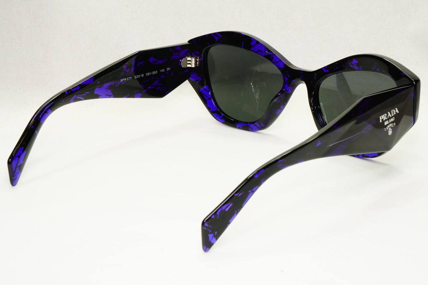 Prada Symbole Sunglasses Black Purple Marble PR07YS SPR 07Y 05V-5S0