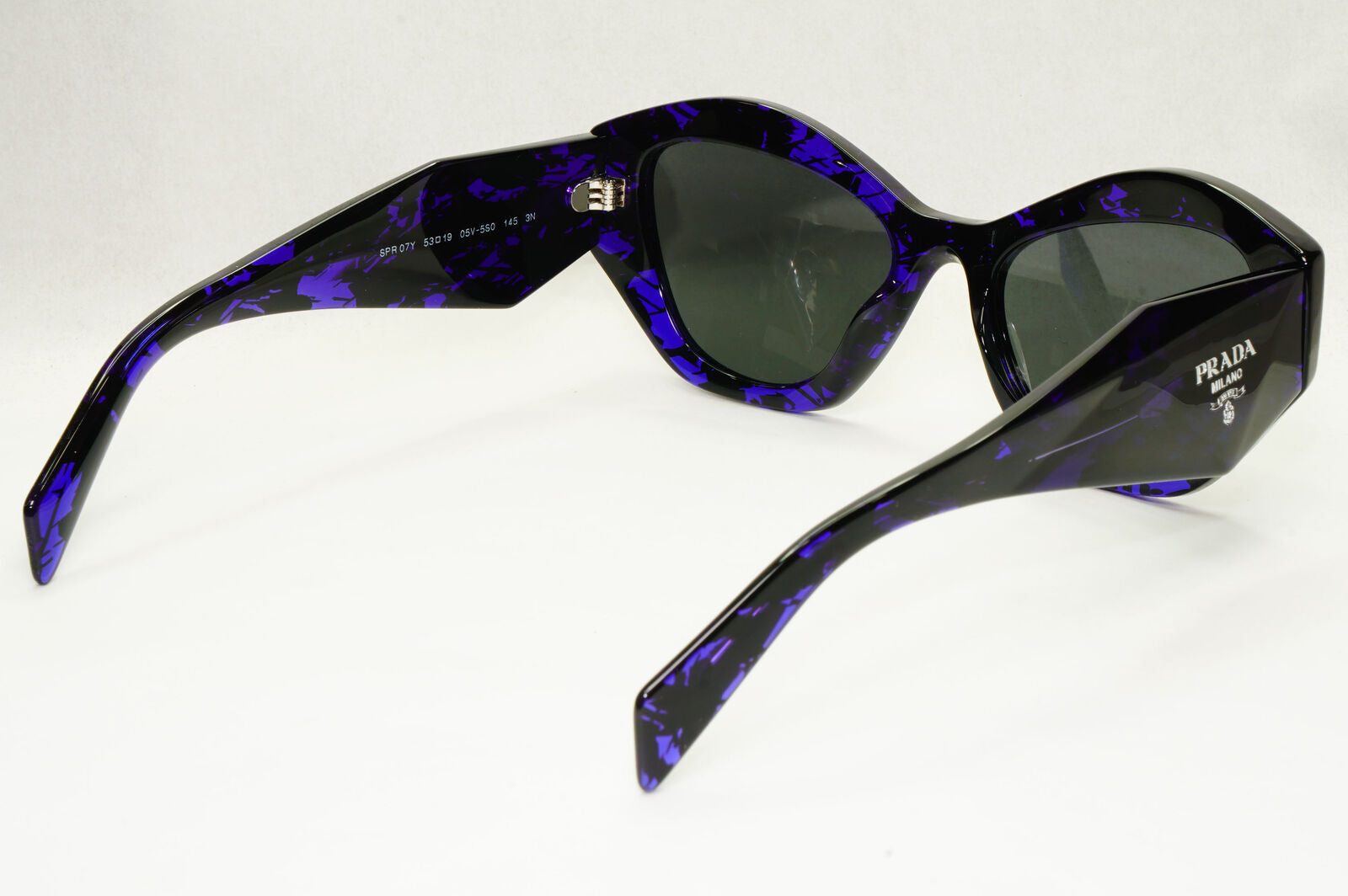Prada Symbole Sunglasses Black Purple Marble PR07YS SPR 07Y 05V-5S0