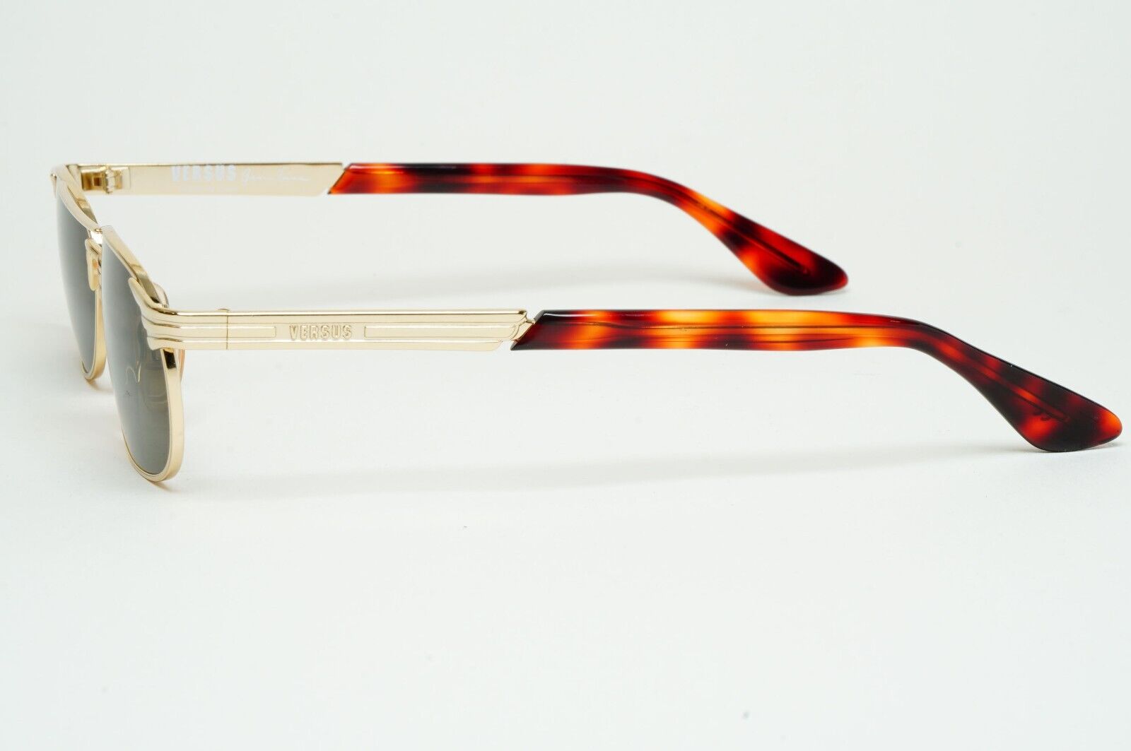 Versus Sunglasses 1996 by Gianni Versace Vintage Gold Grey MOD F17 COL 030