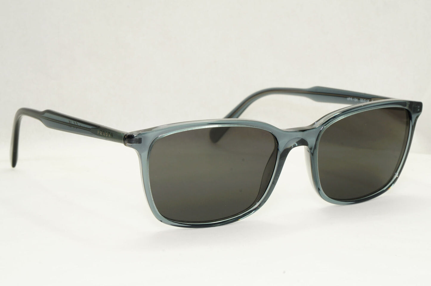 Prada Sunglasses Grey Light Blue Black Square PR13XV VPR 13X 01G-1O1 55mm