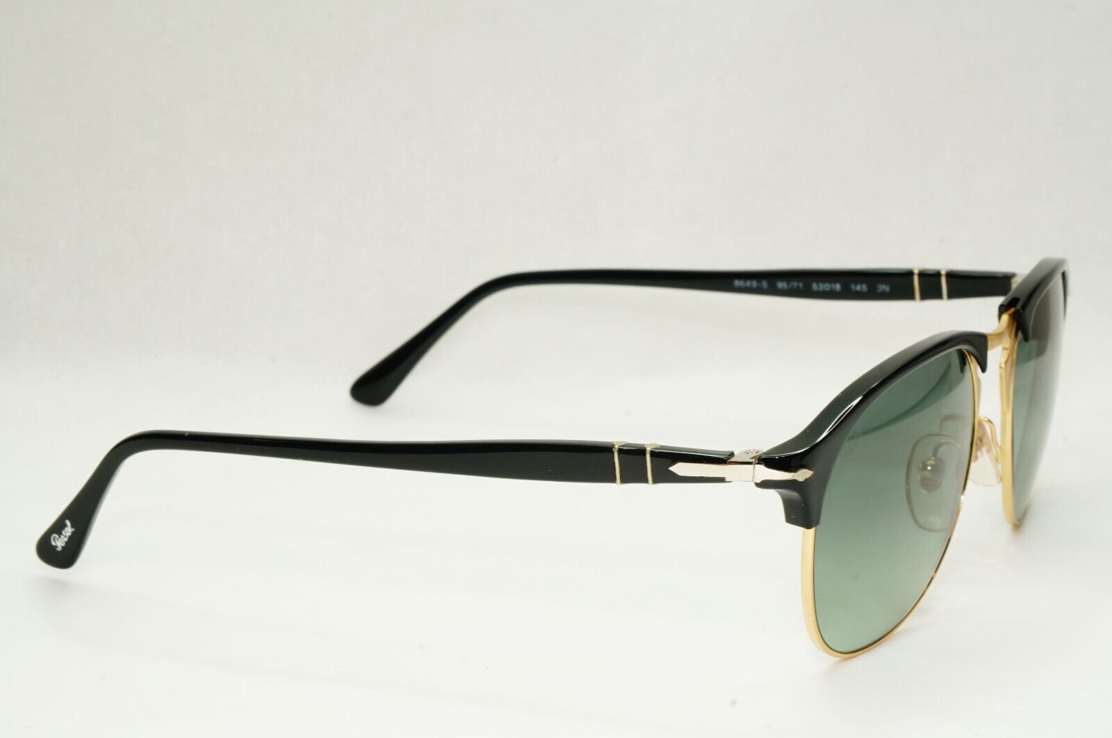 Persol Sunglasses 2015 Black Grey Gradient Pilot Vintage 8649-S 95/71 53mm