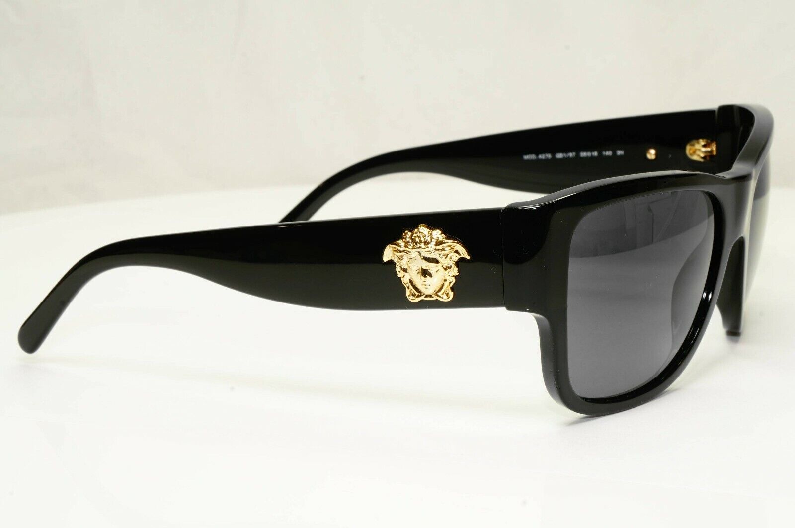 Versace Gold Medusa Sunglasses Black Square Fashion Designer MOD VE 4275 GB1/87