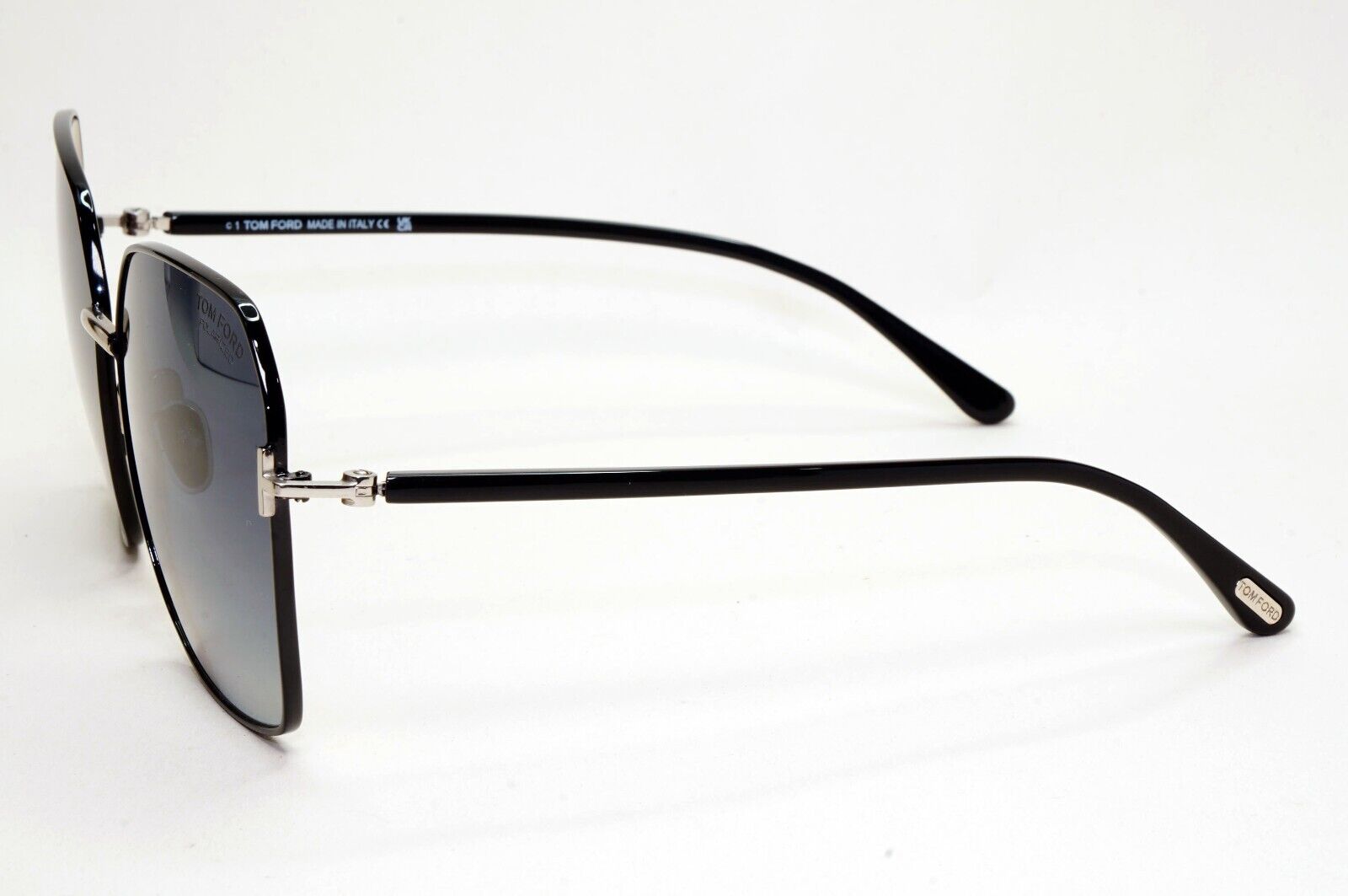 Tom Ford Sunglasses Claudia-02 Black Polarised Grey Large FT0839 TF839 01D 62mm