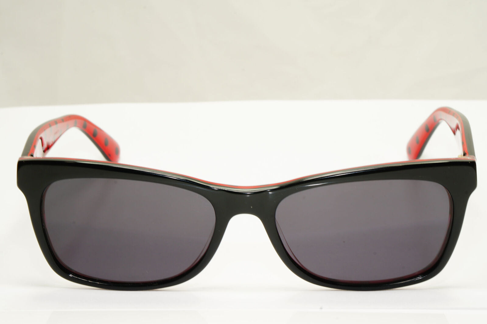 Dolce & Gabbana Black Sunglasses Red Polka Dot Square DG 3199 2871 250123