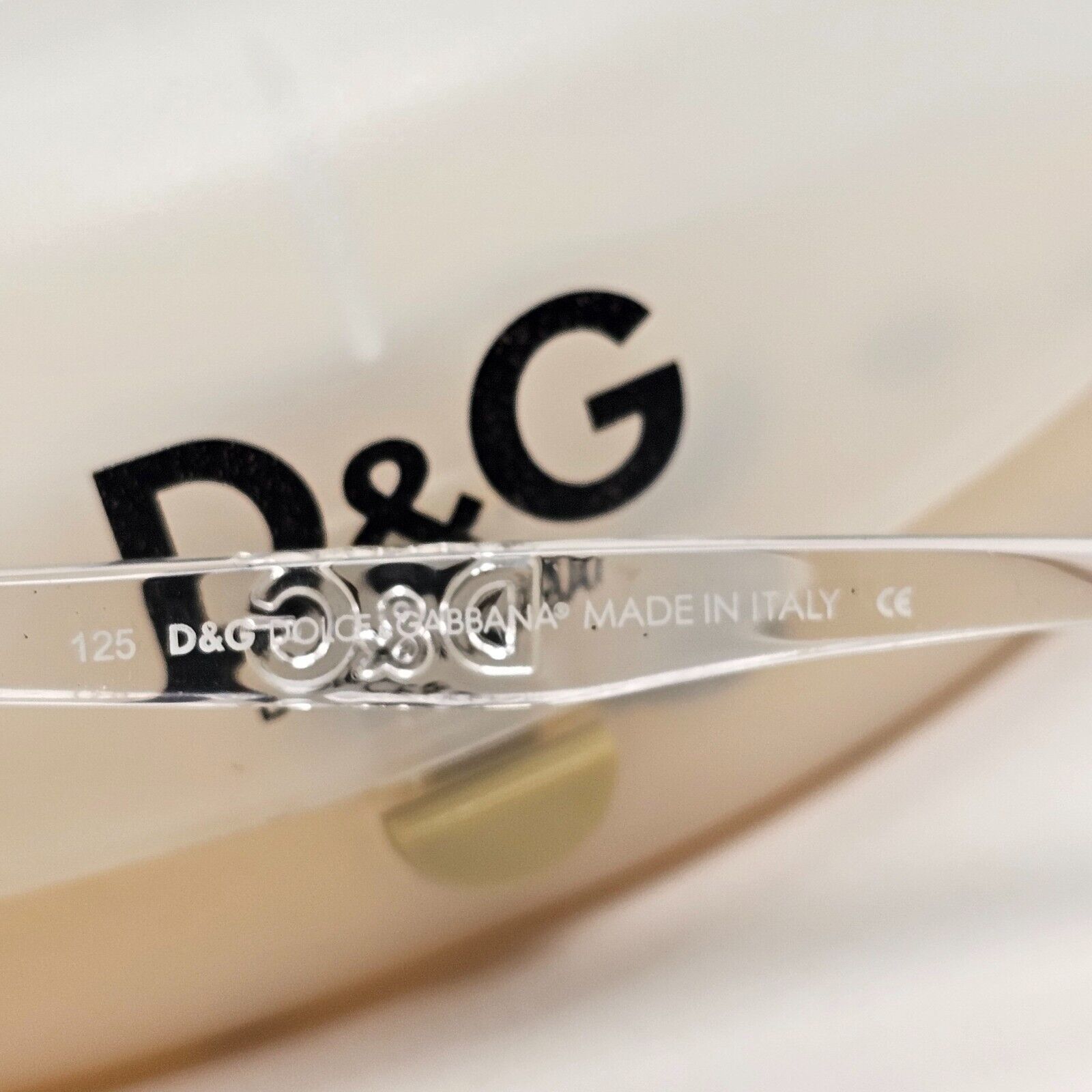 Dolce & Gabbana Sunglasses 2006 Vintage Rimless Silver Clear D&G 2066 753 081124