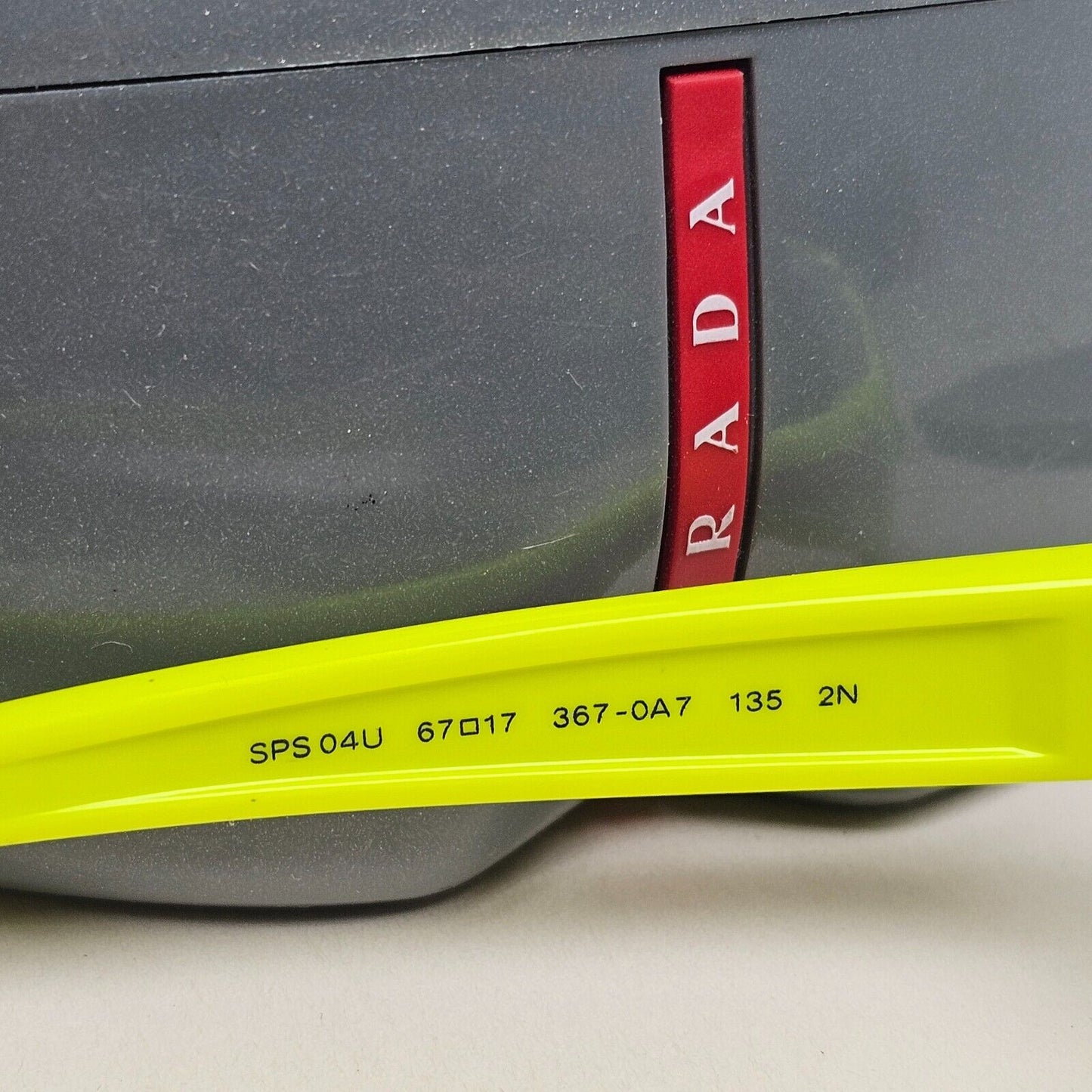 Prada Sunglasses Fluorescent Yellow Green Black PS04US SPS 04U 367-0A7 231124
