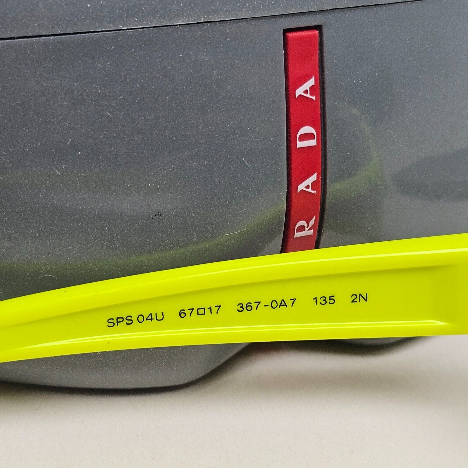 Prada Sunglasses Fluorescent Yellow Green Black PS04US SPS 04U 367-0A7 231124