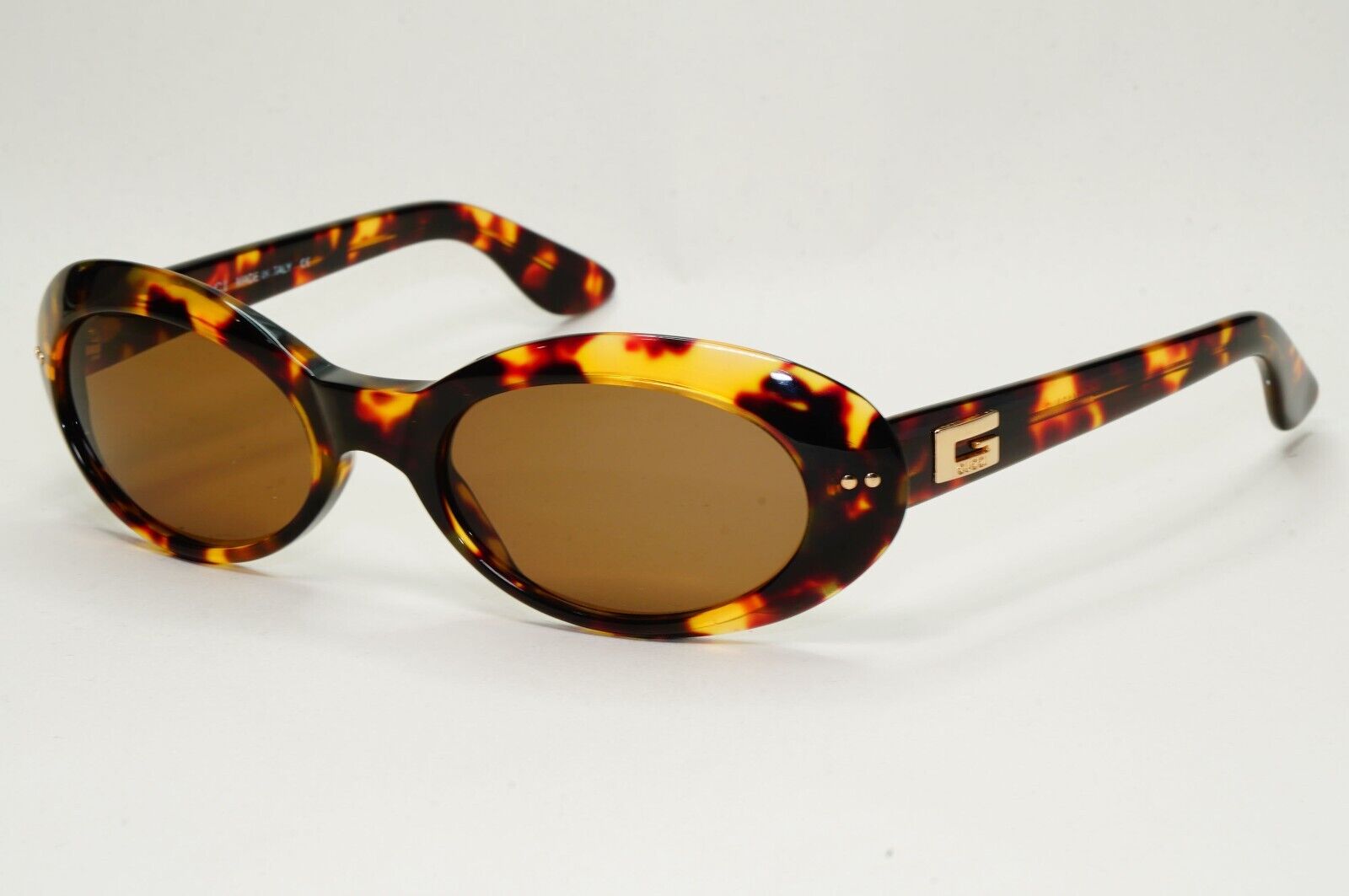 Gucci Sunglasses 1997 Vintage Brown Tortoise Oval GG 2413/N/S 02Y 52mm 171024