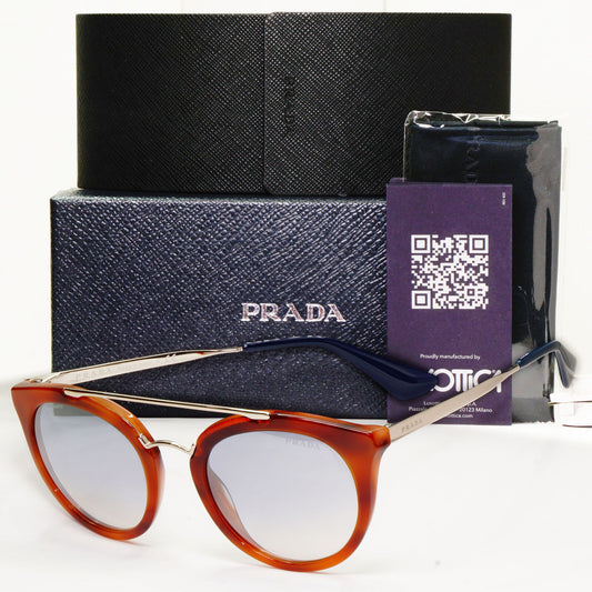 Prada Sunglasses Cinema Catwalk Brown Silver Mirror PR23SS SPR 23S USE-5R0