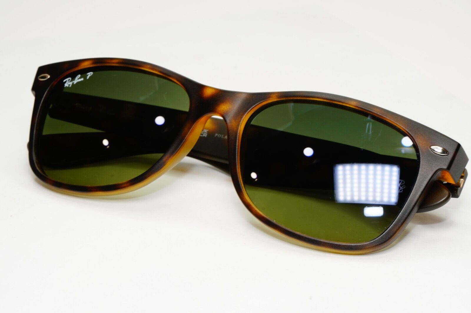 Ray-Ban Sunglasses Polarised New Wayfarer Matte Havana RB 2132  894/76 55mm