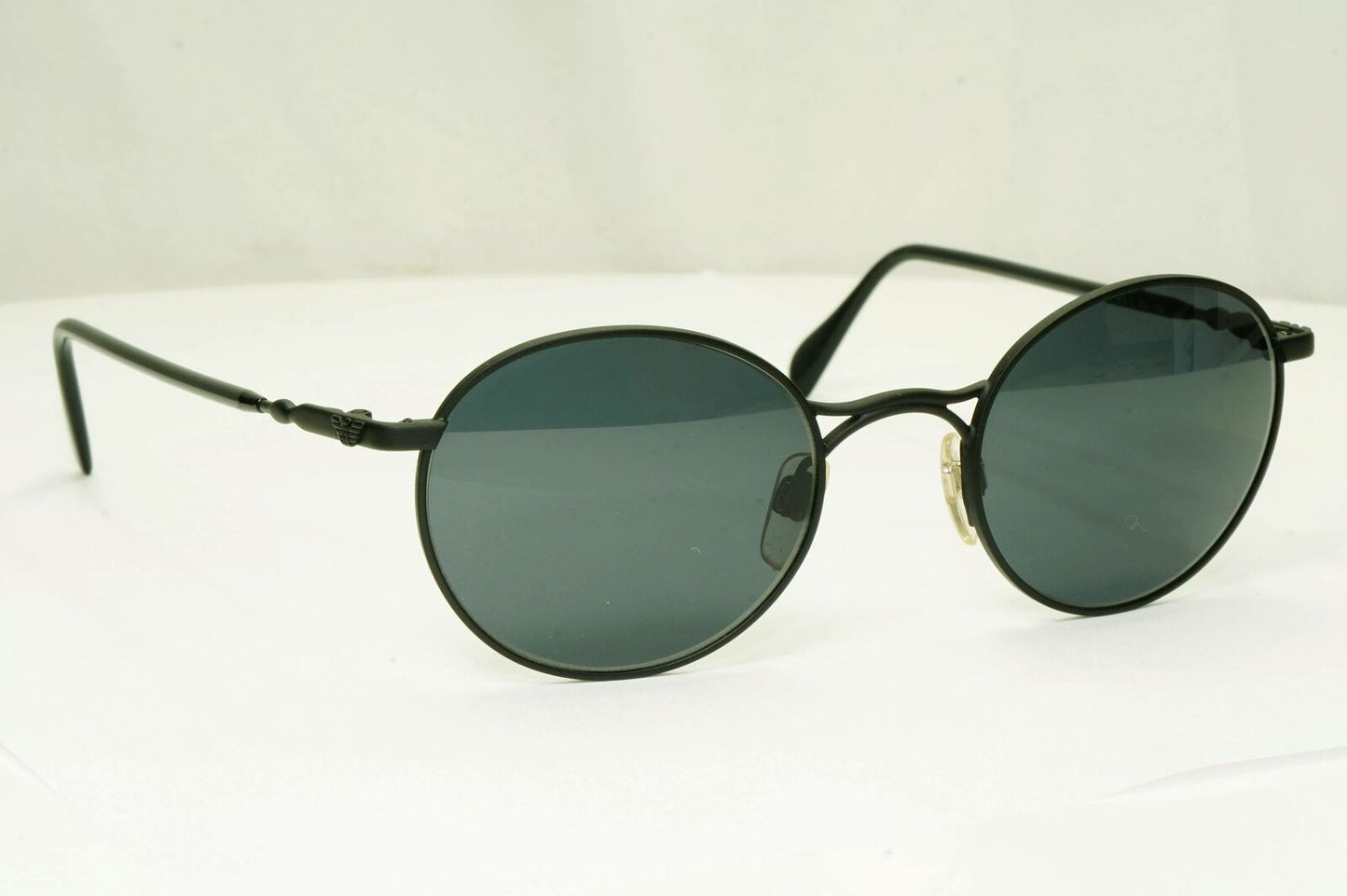 Emporio Armani 1997 Vintage Sunglasses Mens Womens Metal Round Black 059-S 706