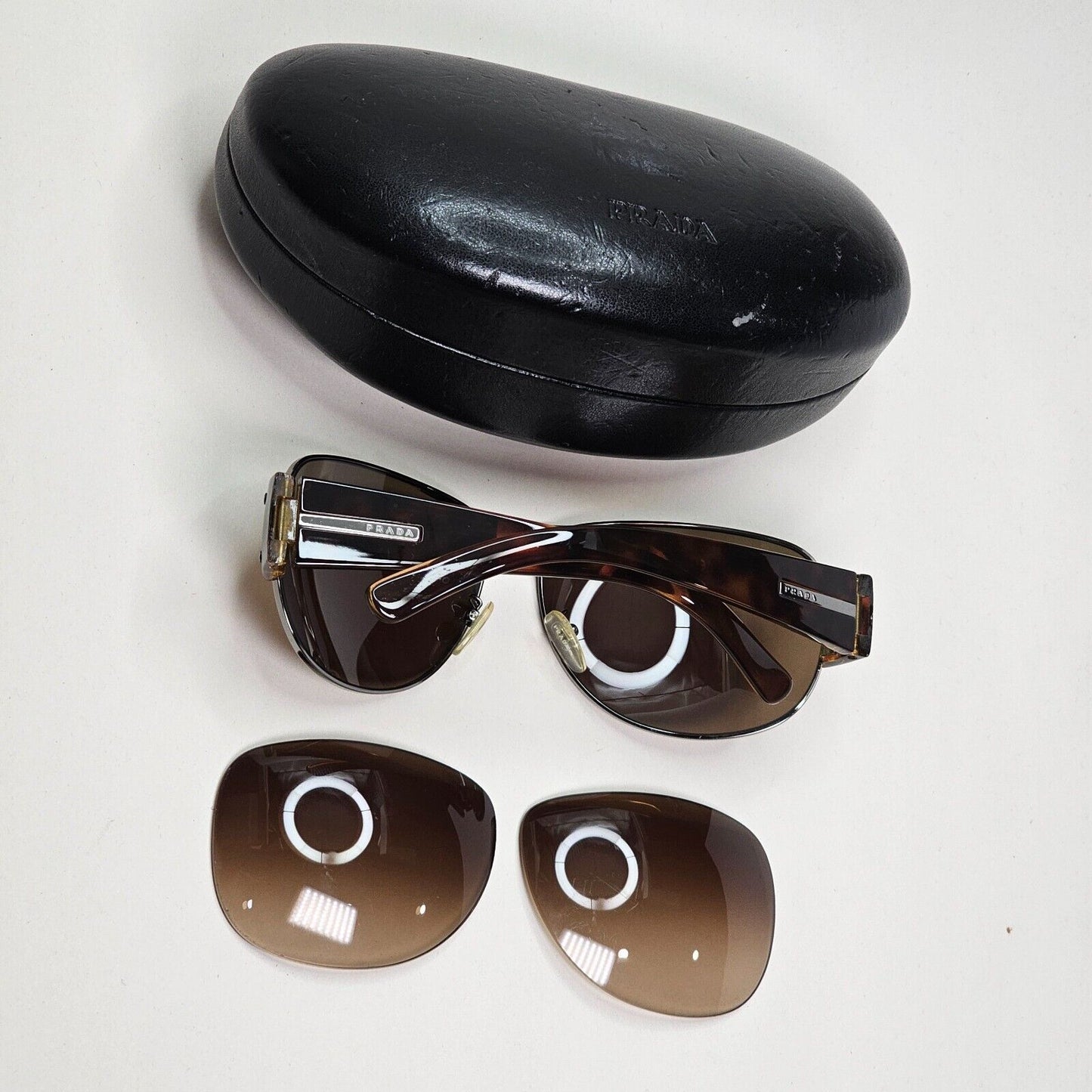 Prada Sunglasses 2006 Vintage Brown Pilot Tortoise PR52GS SPR 52G 5AV-6S1 280924