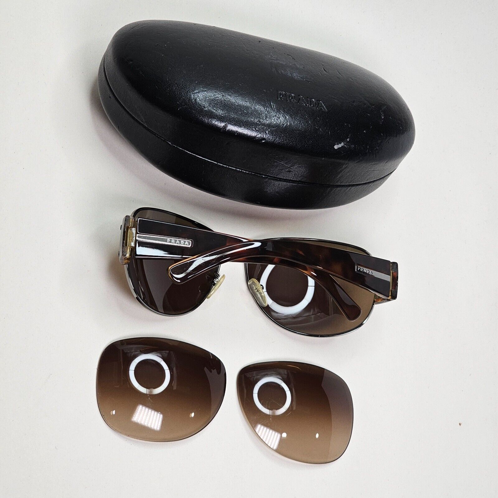 Prada Sunglasses 2006 Vintage Brown Pilot Tortoise PR52GS SPR 52G 5AV-6S1 280924