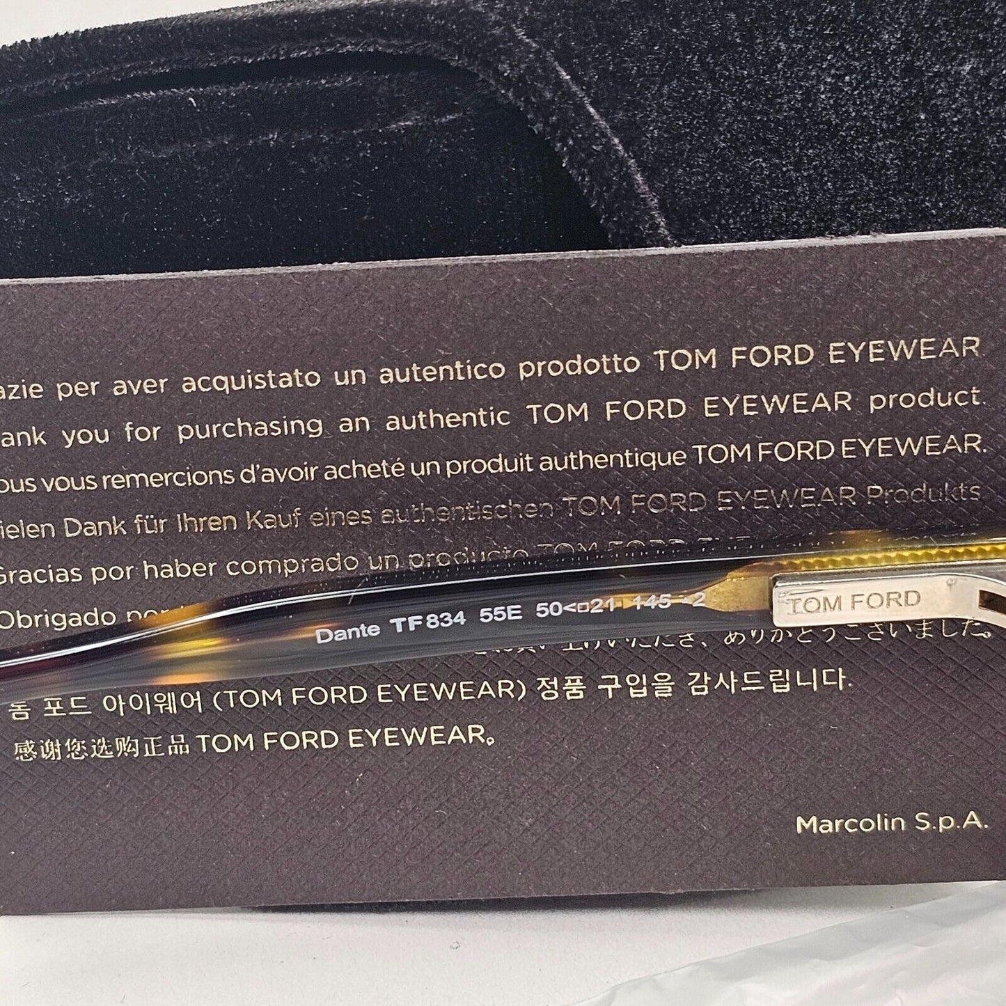 Tom Ford Sunglasses Dante Brown Havana Tortoise Round FT0834 TF 834 55E 50mm